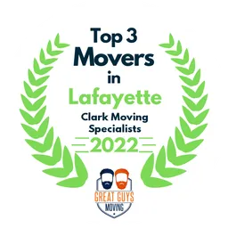 top 3 ranked movers in lafayette 2022 clark moving specialists image