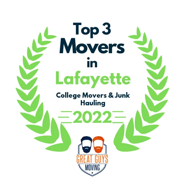 Top 3 Movers in Lafayette, IN 2022 award