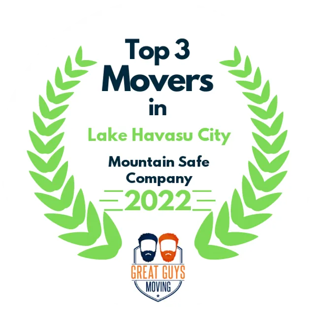 Top 3 Movers in Lake Havasu City, AZ 2022 award