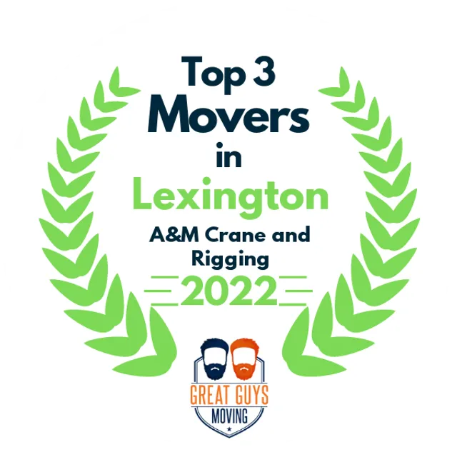 Top 3 Movers in Lexington, NC 2022 award