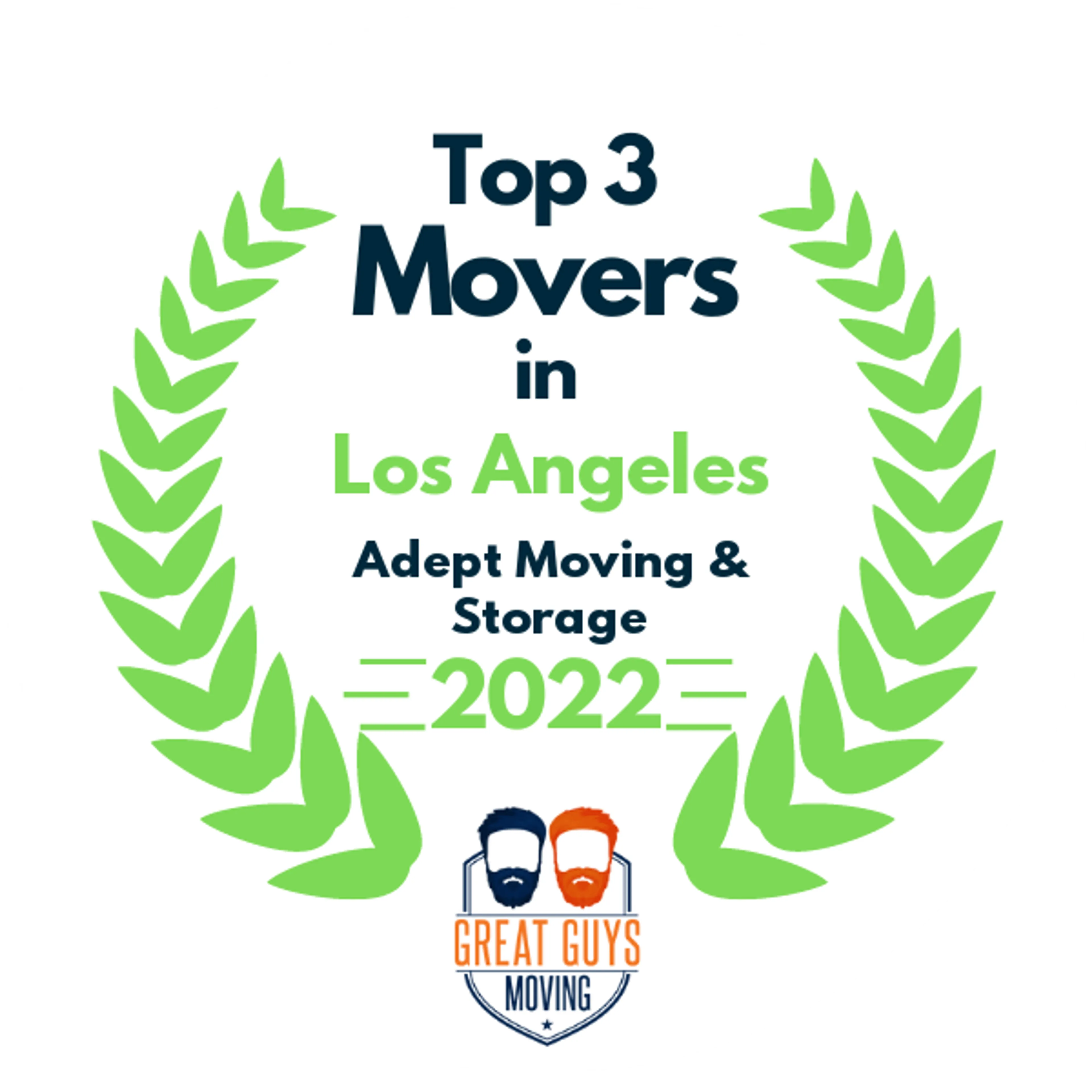 Top 3 Movers in Los Angeles, CA 2022 award