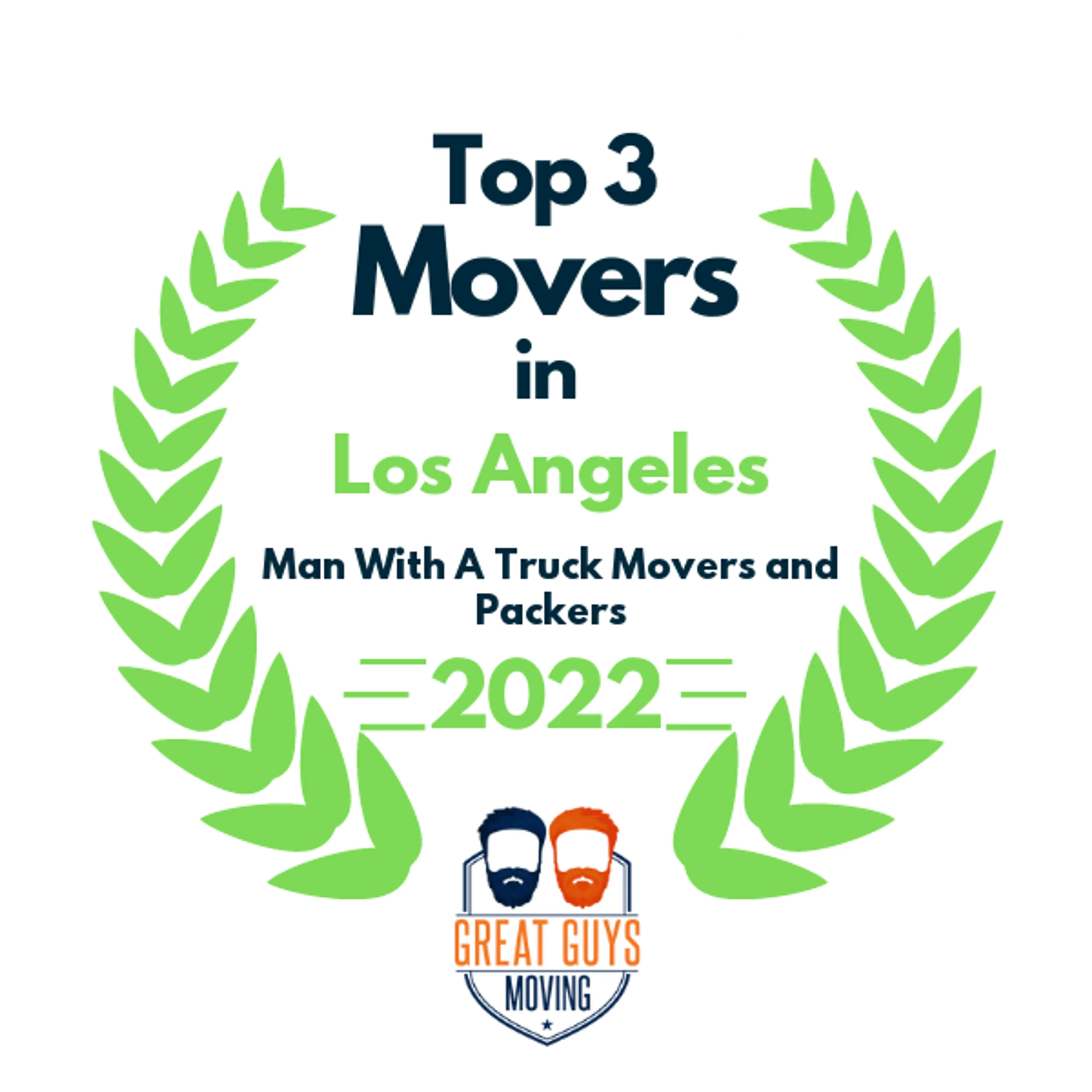 Top 3 Movers in Los Angeles, CA 2022 award