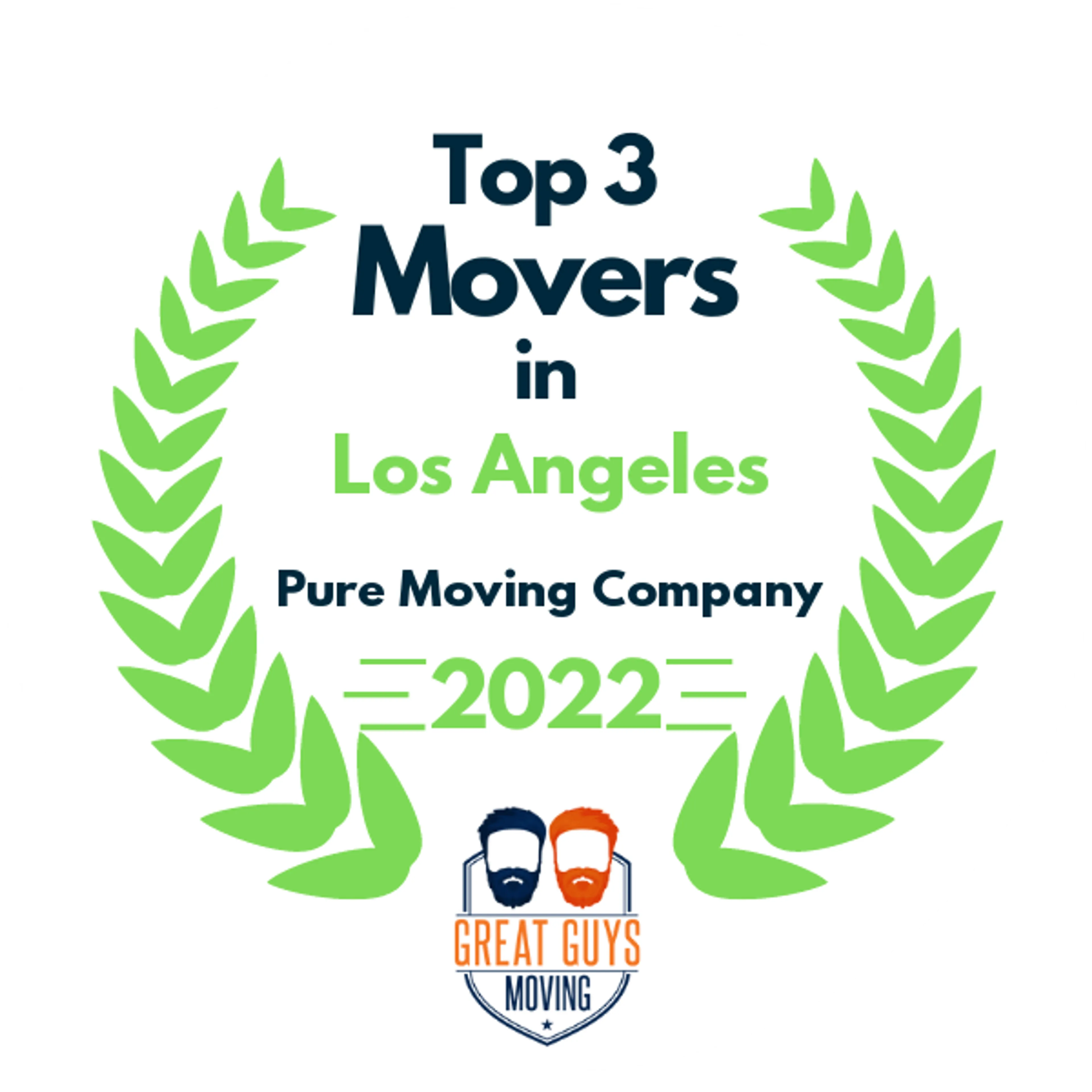 Top 3 Movers in Los Angeles, CA 2022 award