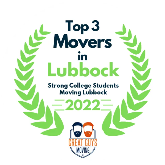 Top 3 Movers in Lubbock, TX 2022 award