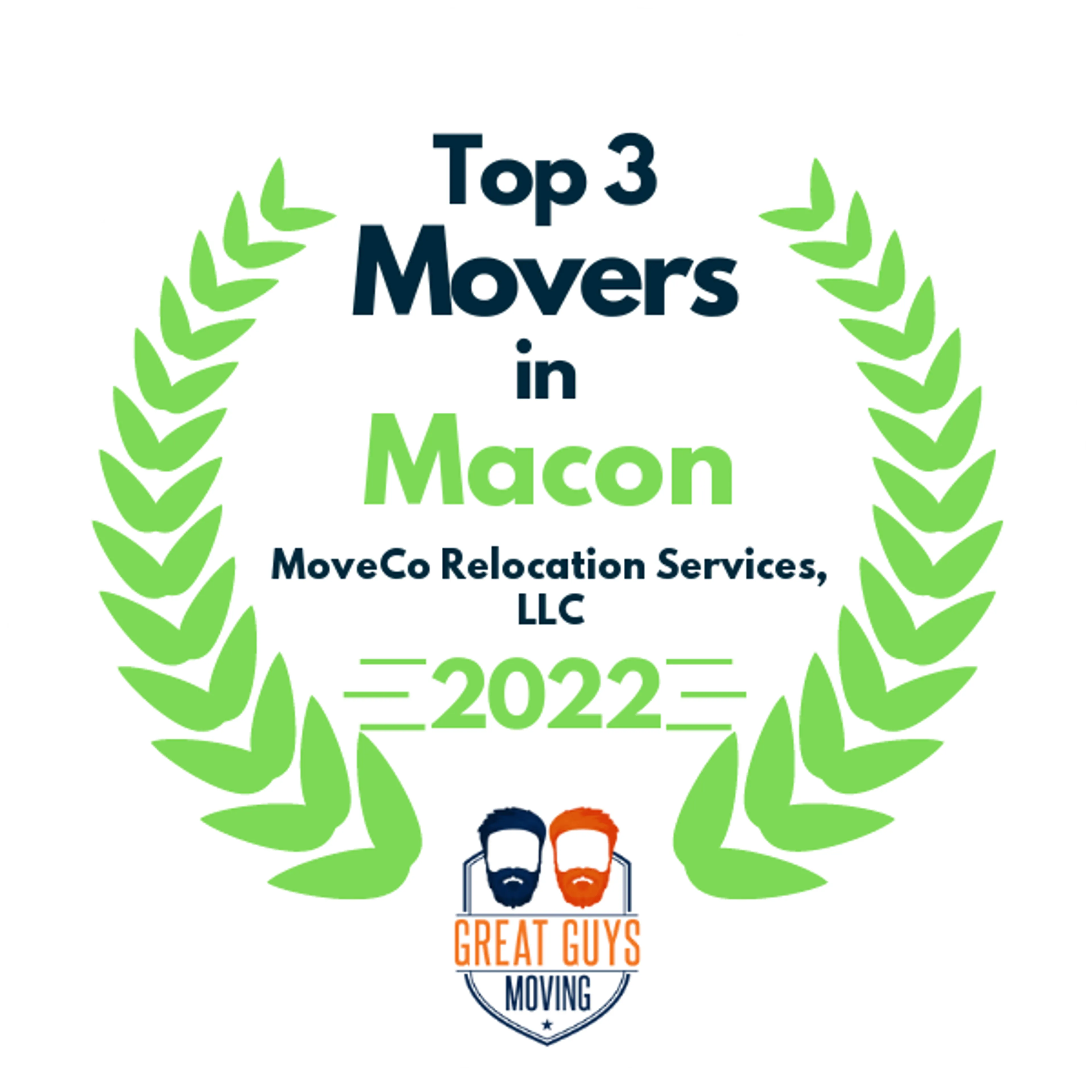 Top 3 Movers in Macon, GA 2022 award