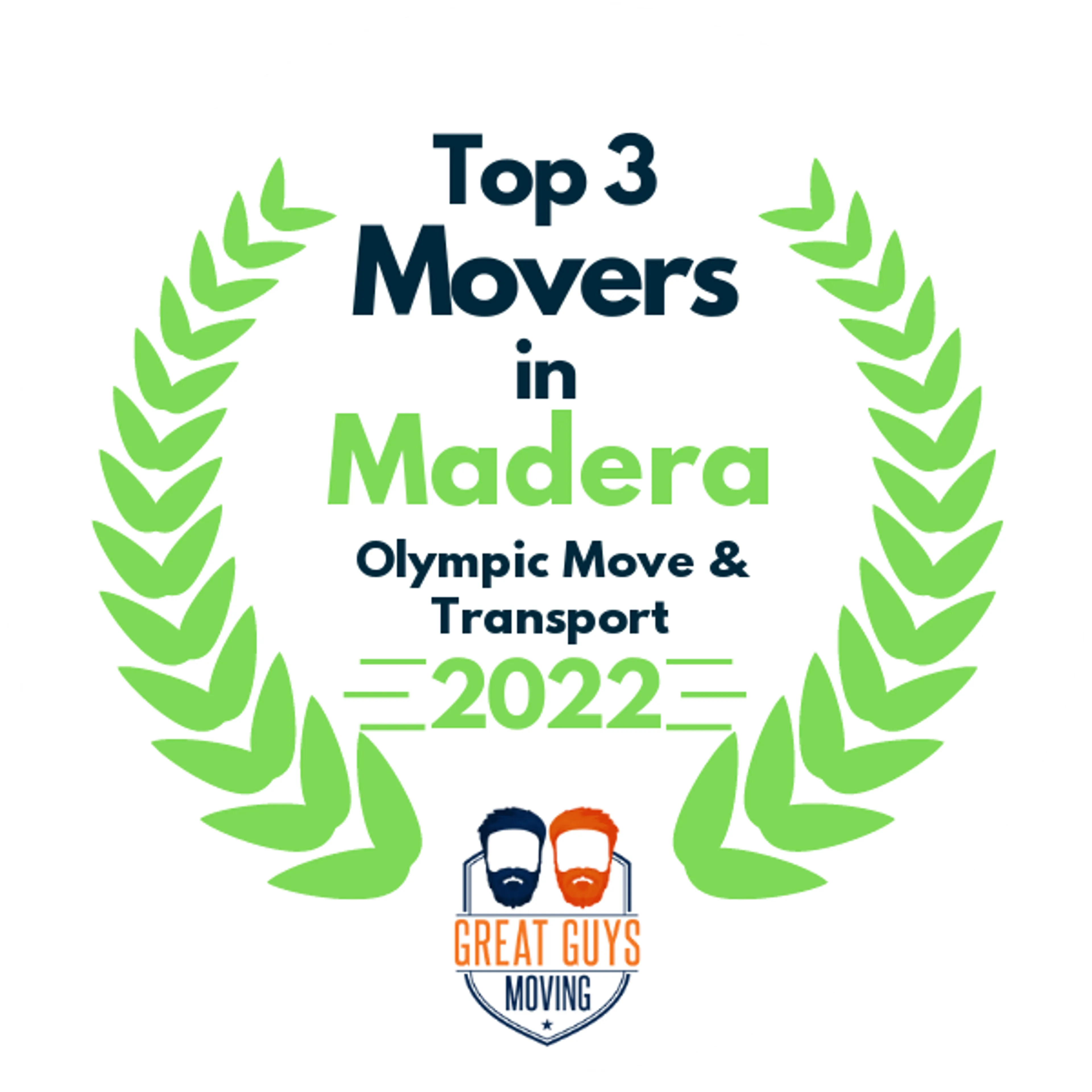 Top 3 Movers in Greenfield, CA 2022 award