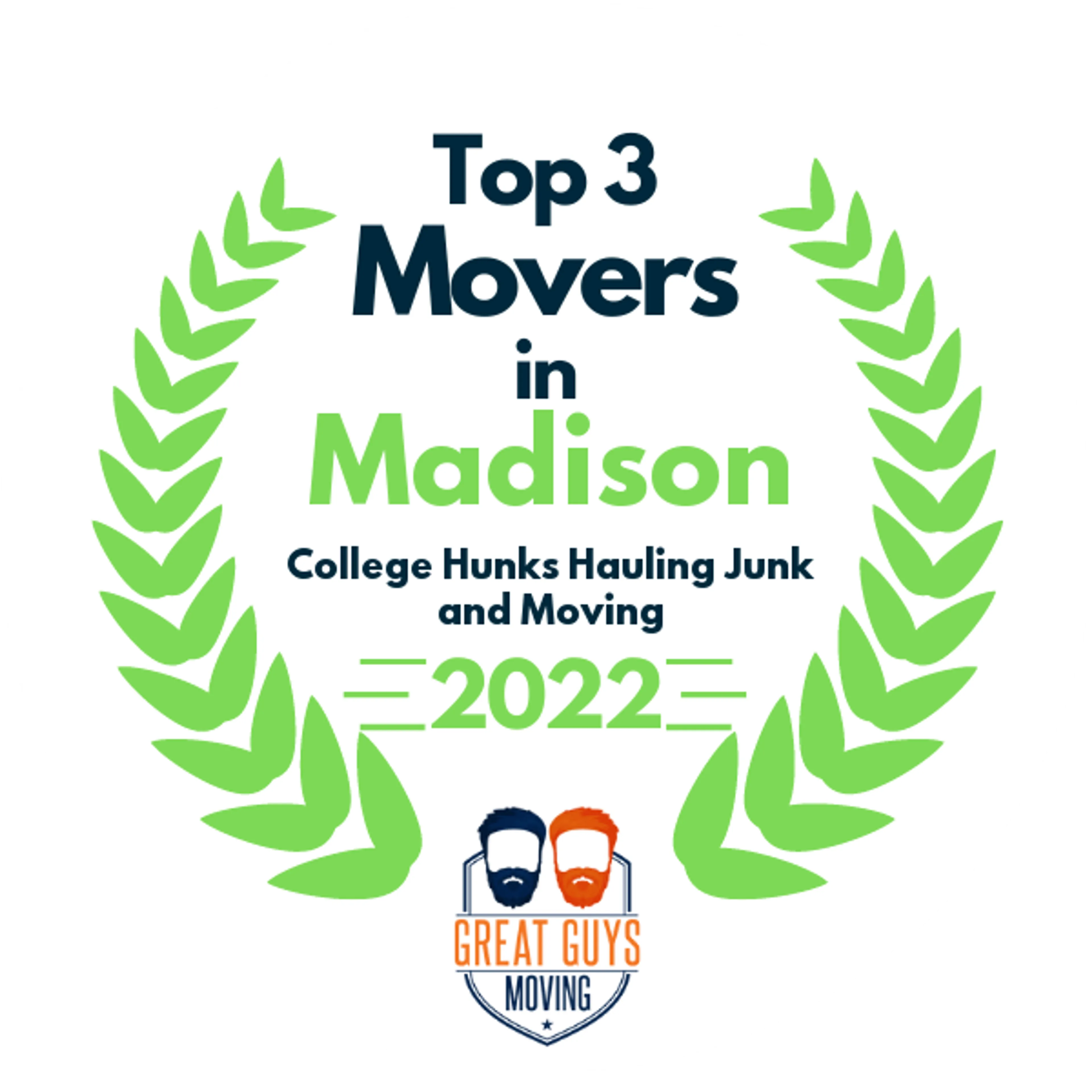 Top 3 Movers in Madison, WI 2022 award