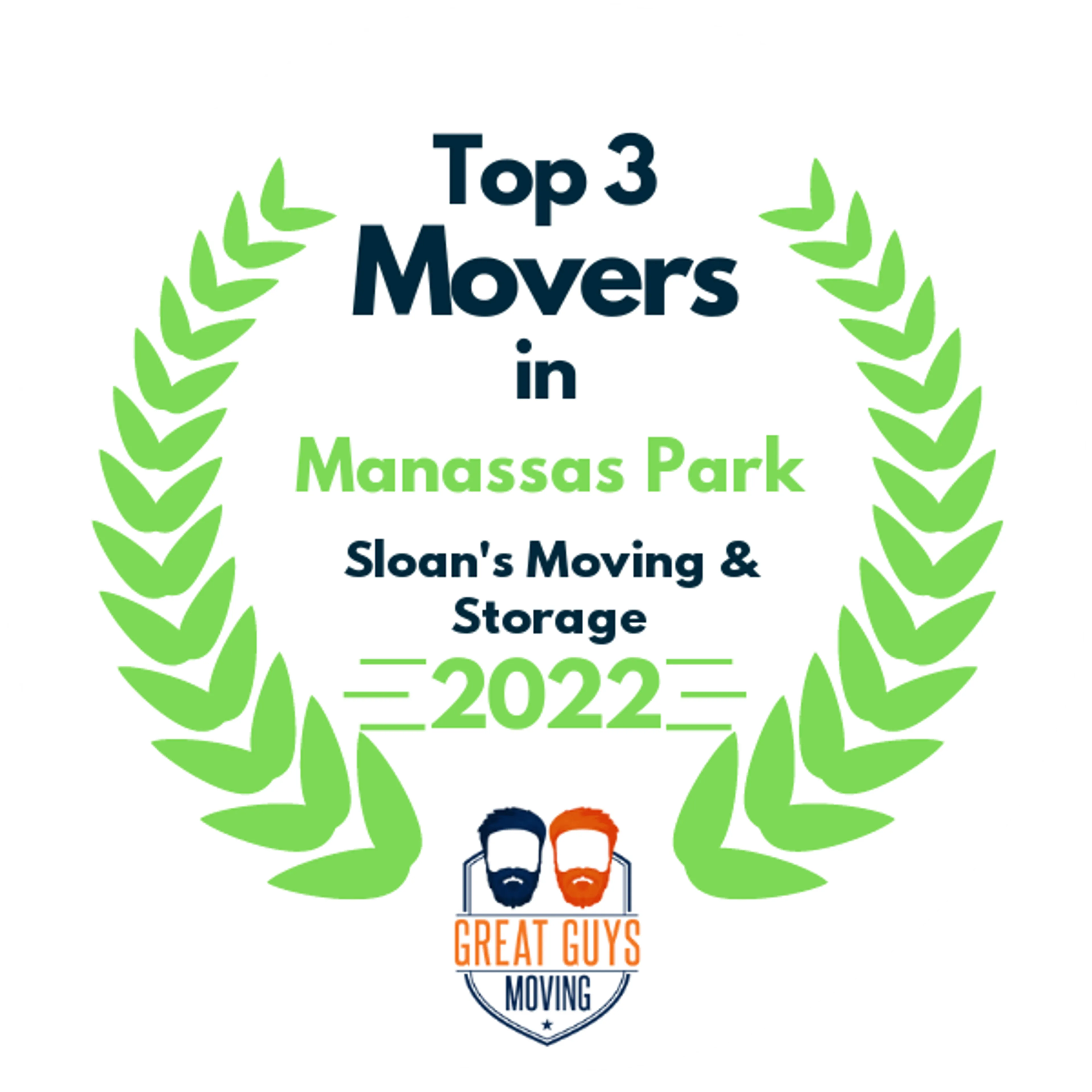 Top 3 Movers in Manassas, VA 2022 award