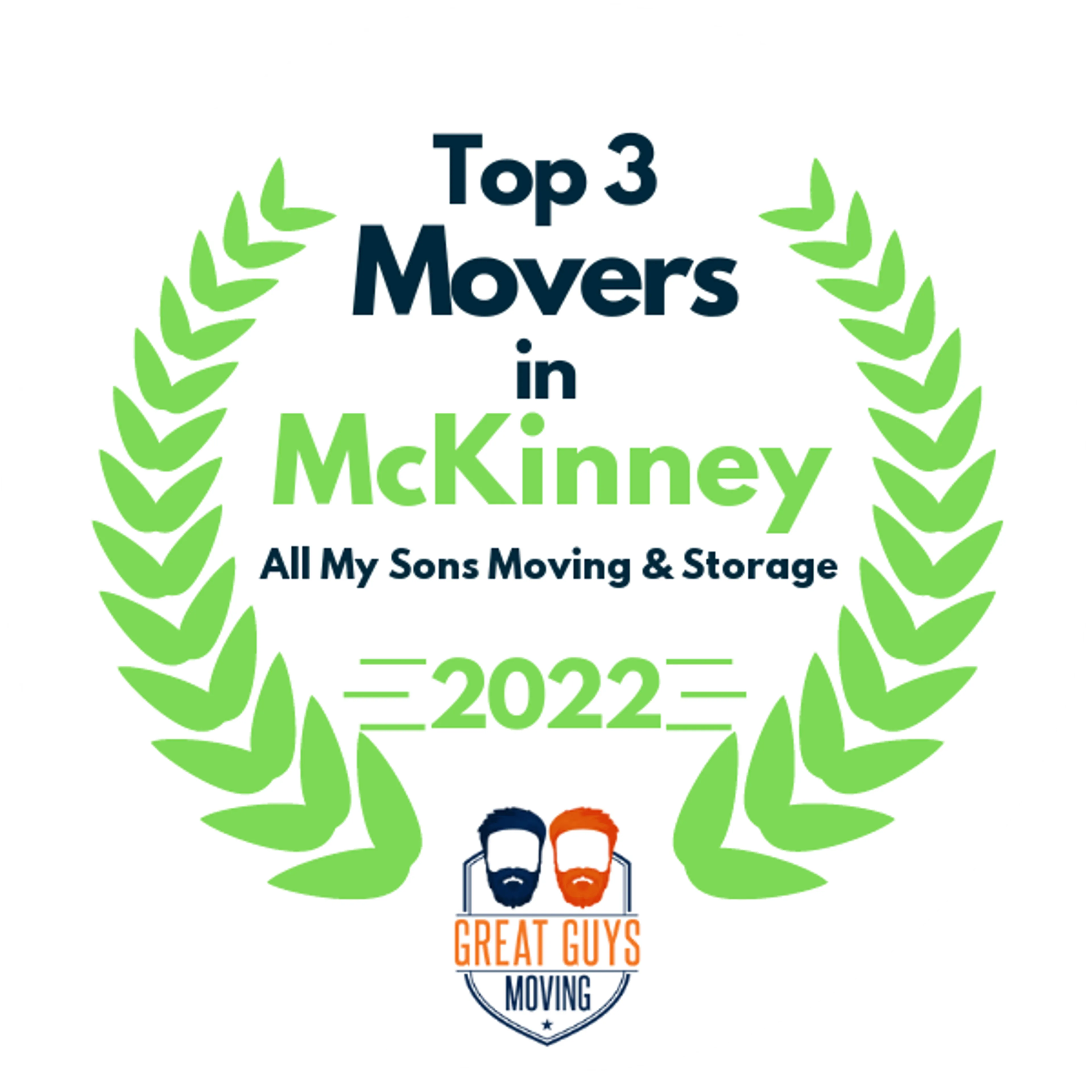 Top 3 Movers in McKinney, TX 2022 award