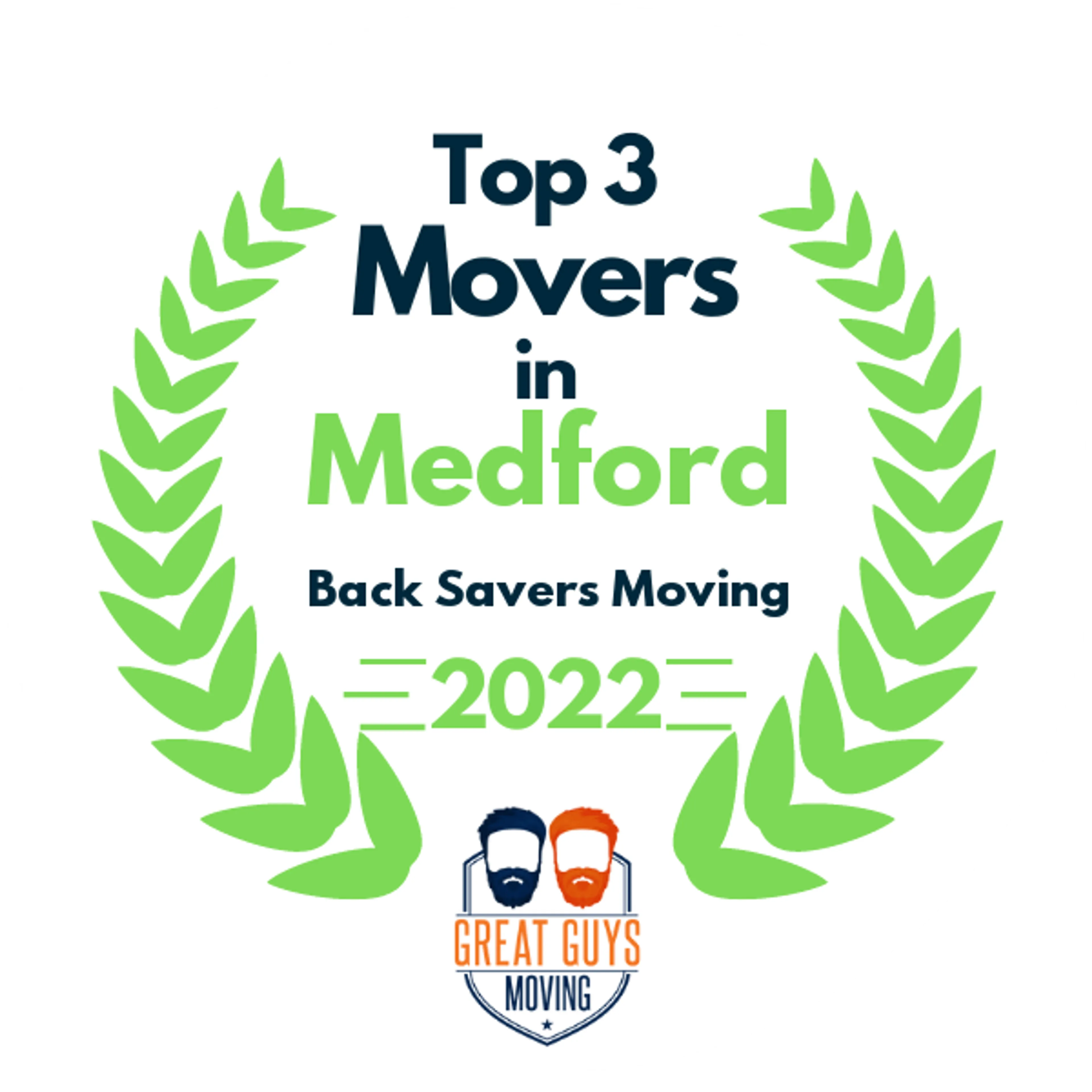 Top 3 Movers in Eugene, OR 2022 award