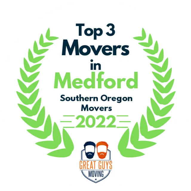 Top 3 Movers in Medford, OR 2022 award