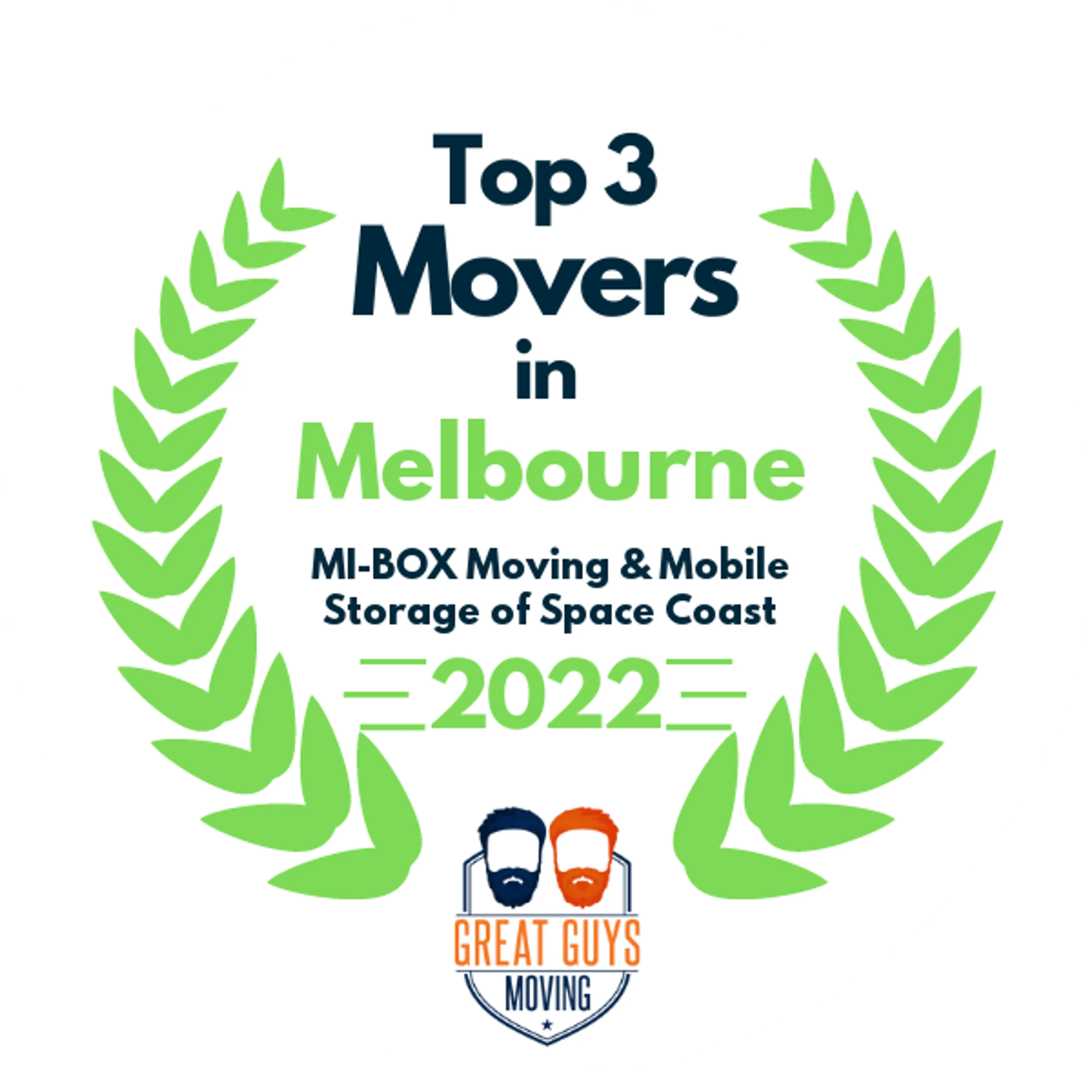 Top 3 Movers in Palm Bay, FL 2022 award