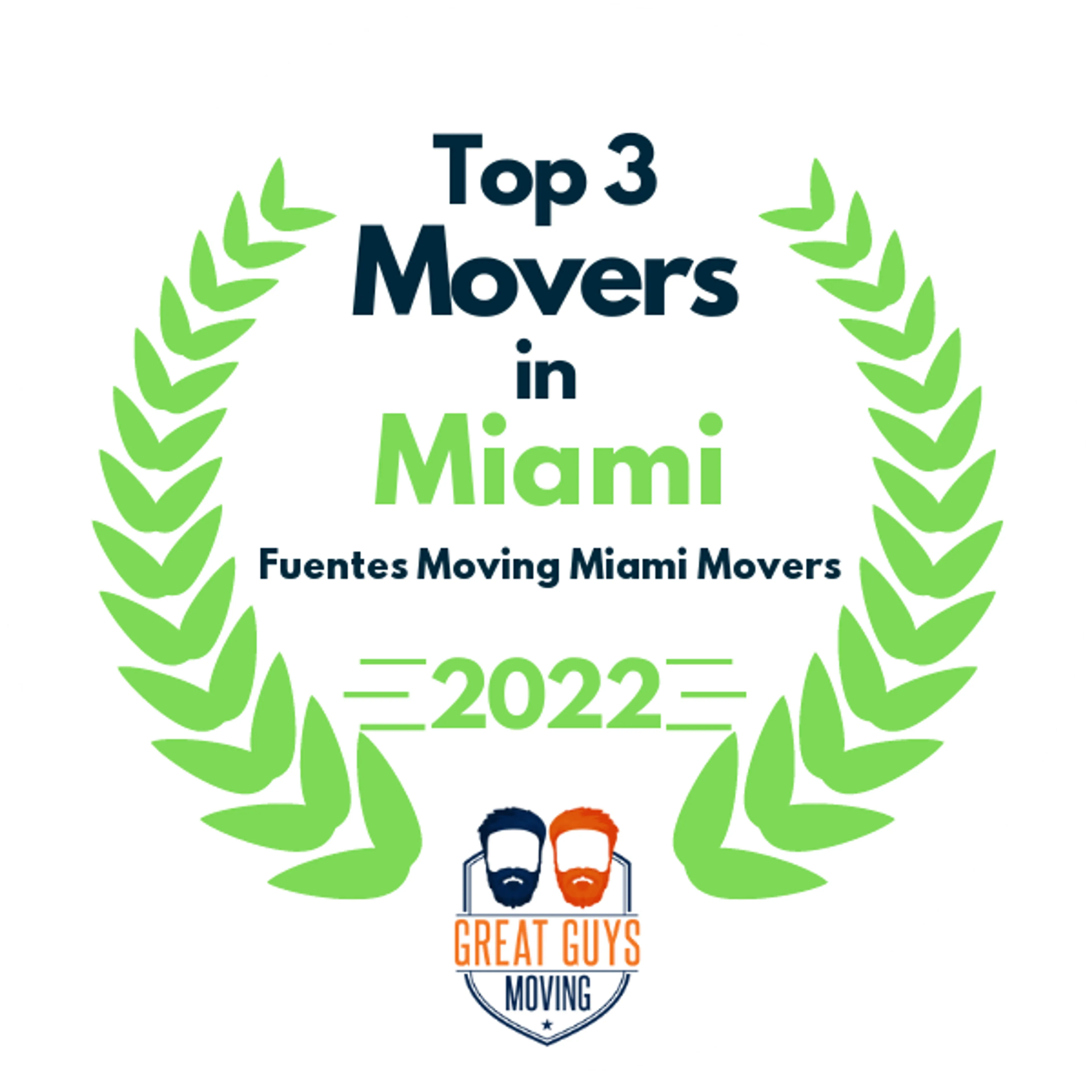 Top 3 Movers in Miami, FL 2022 award