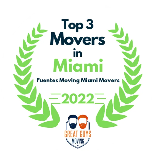 Top 3 Movers in Miami, FL 2022 award