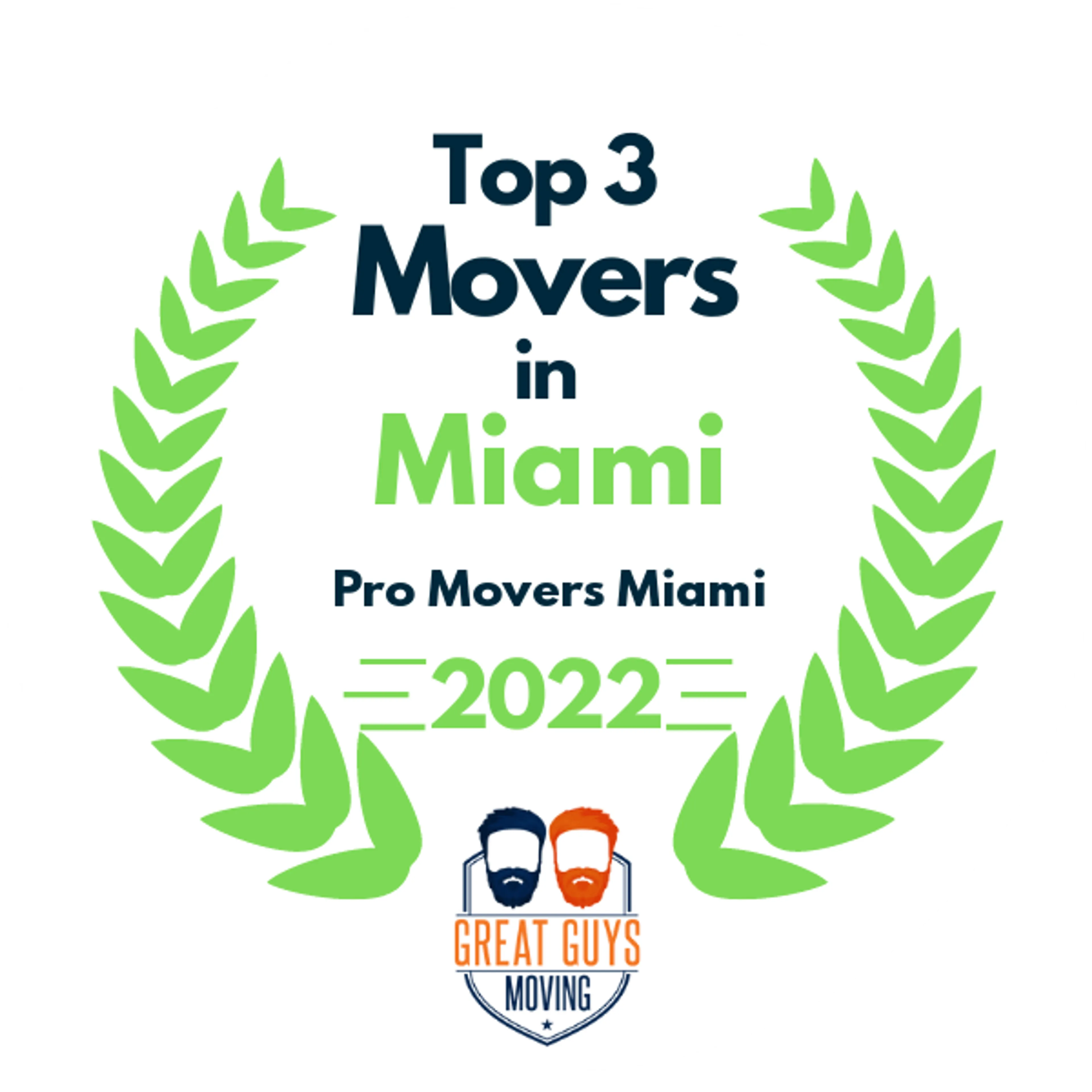 Top 3 Movers in Miami, FL 2022 award