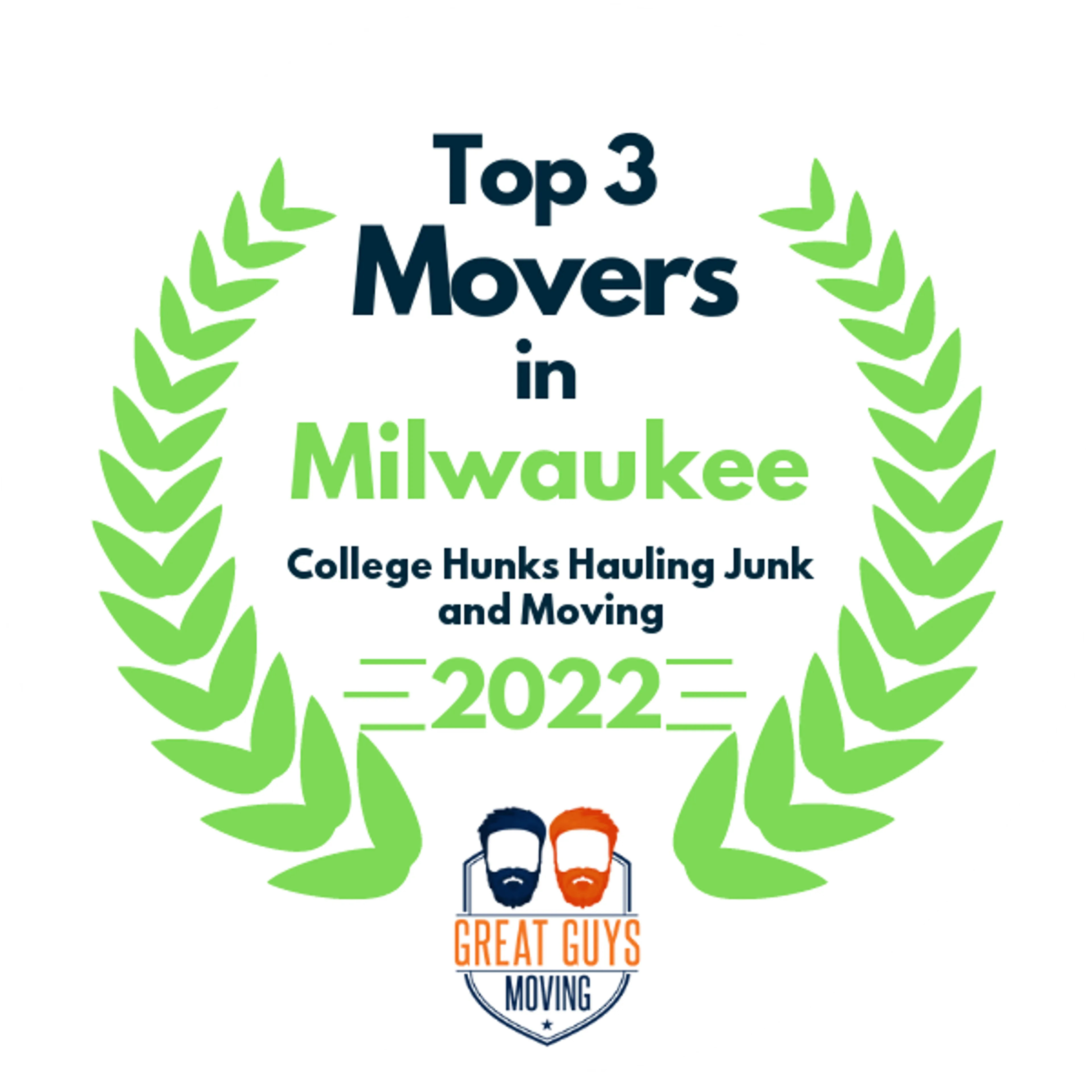 Top 3 Movers in Milwaukee, WI 2022 award