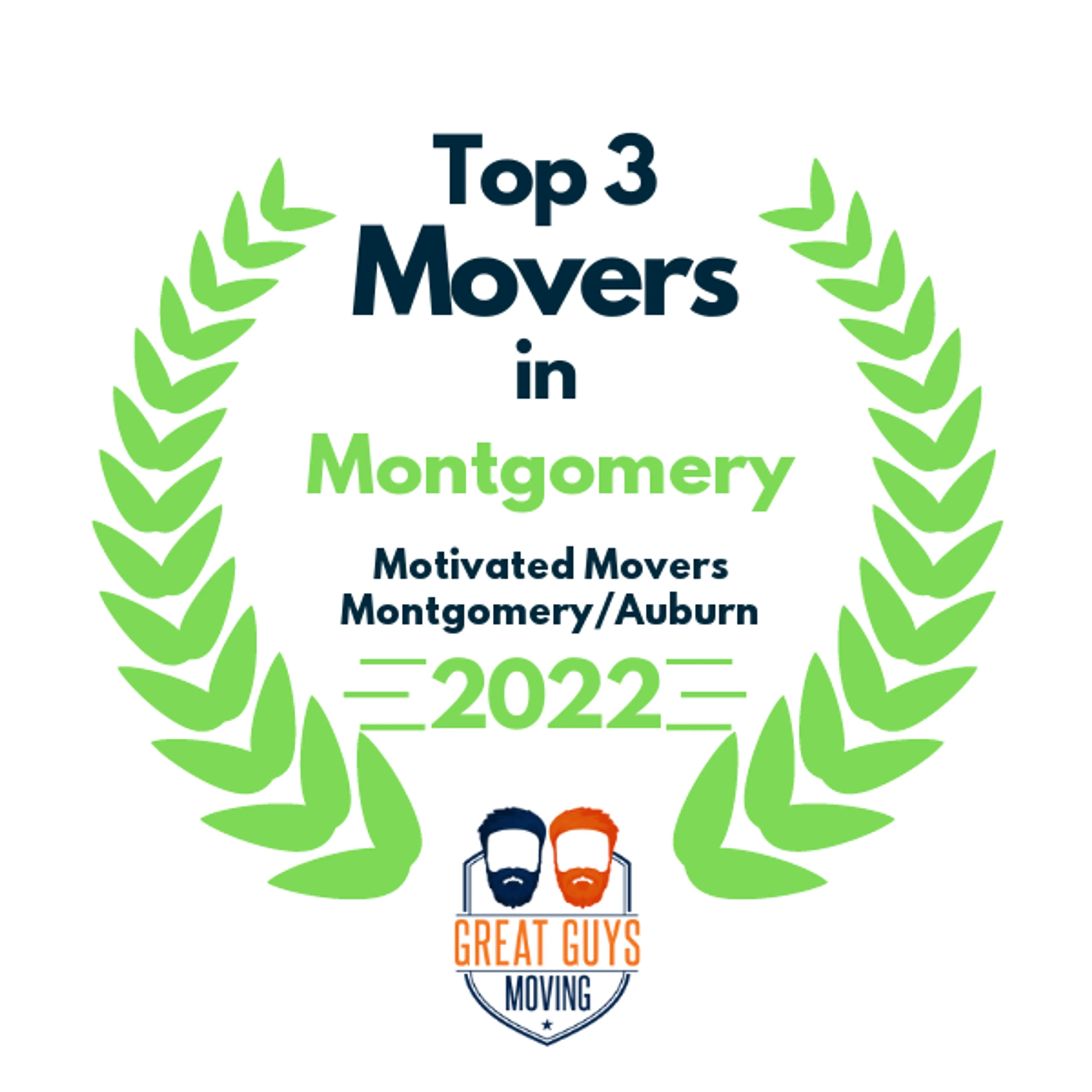 Top 3 Movers in Montgomery, AL 2022 award
