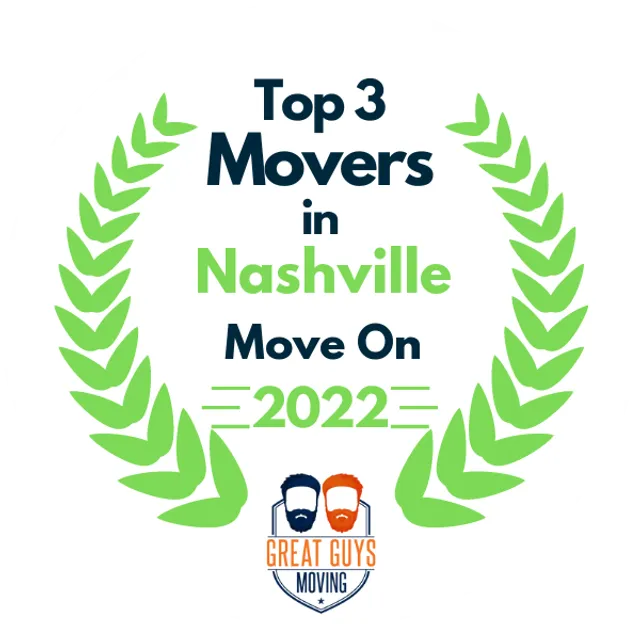 Top 3 Movers in Nashville, TN 2022 award