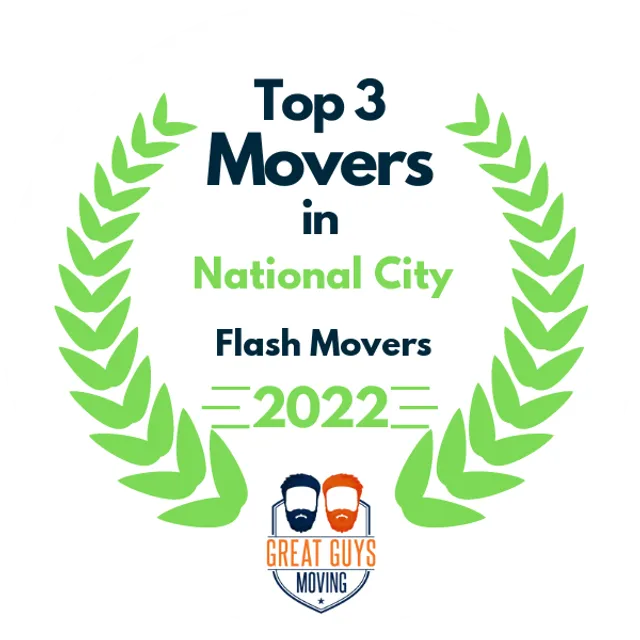 Top 3 Movers in National City, CA 2022 award