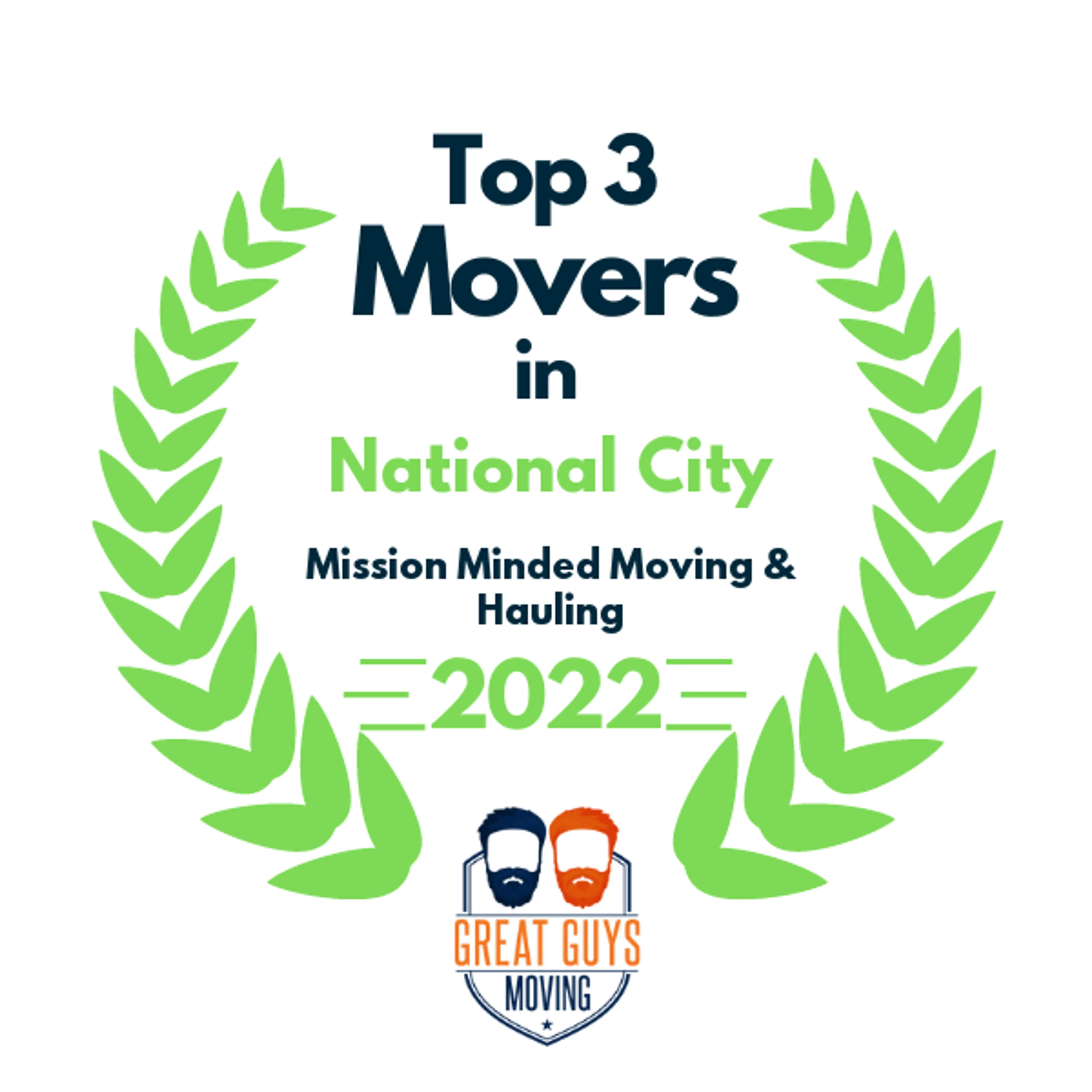 Top 3 Movers in San Diego, CA 2022 award