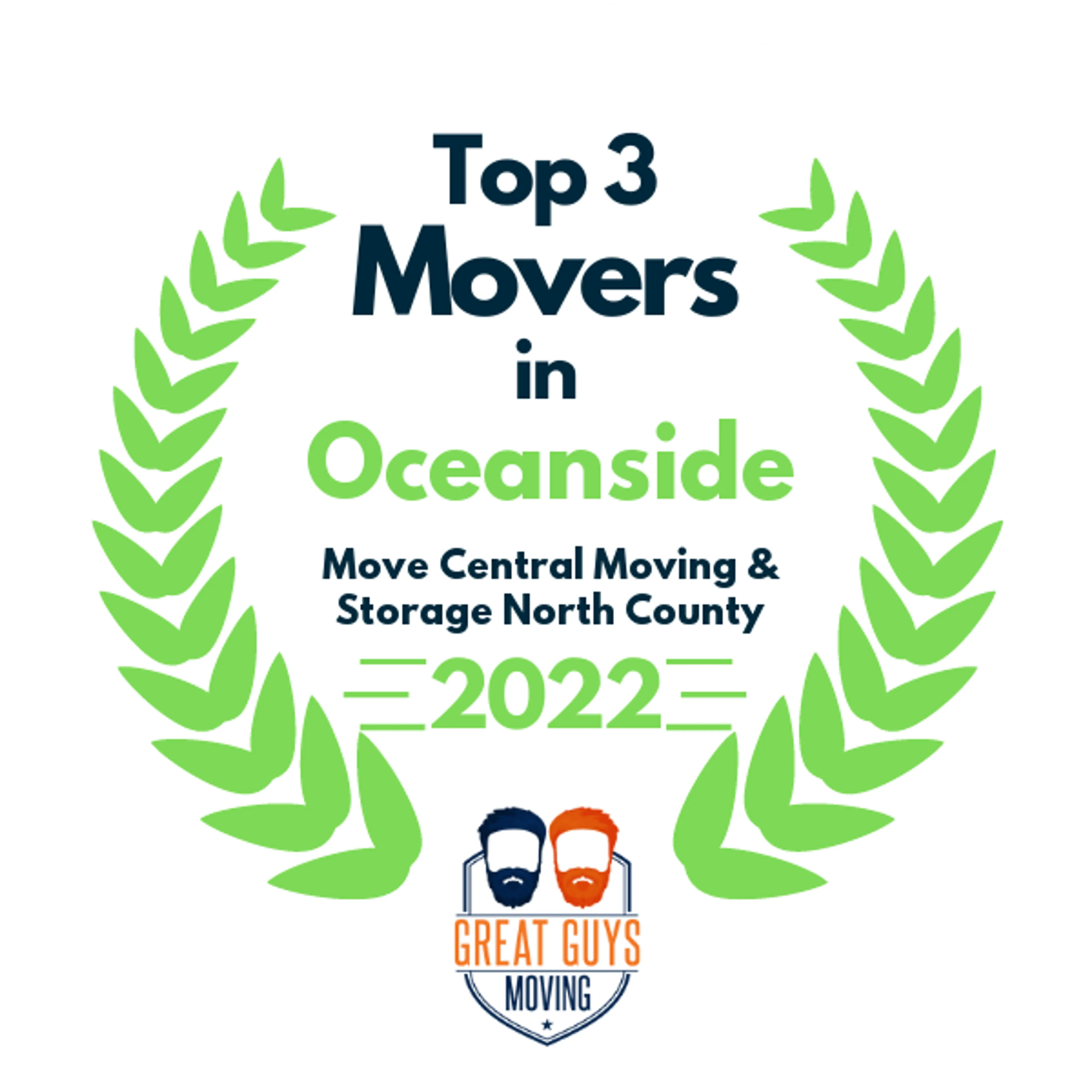 Top 3 Movers in San Diego, CA 2022 award