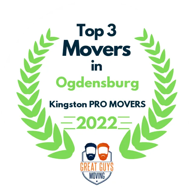 Top 3 Movers in Ogdensburg, NY 2022 award