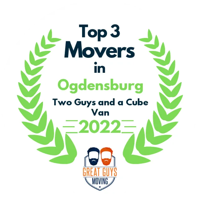 Top 3 Movers in Ogdensburg, NY 2022 award