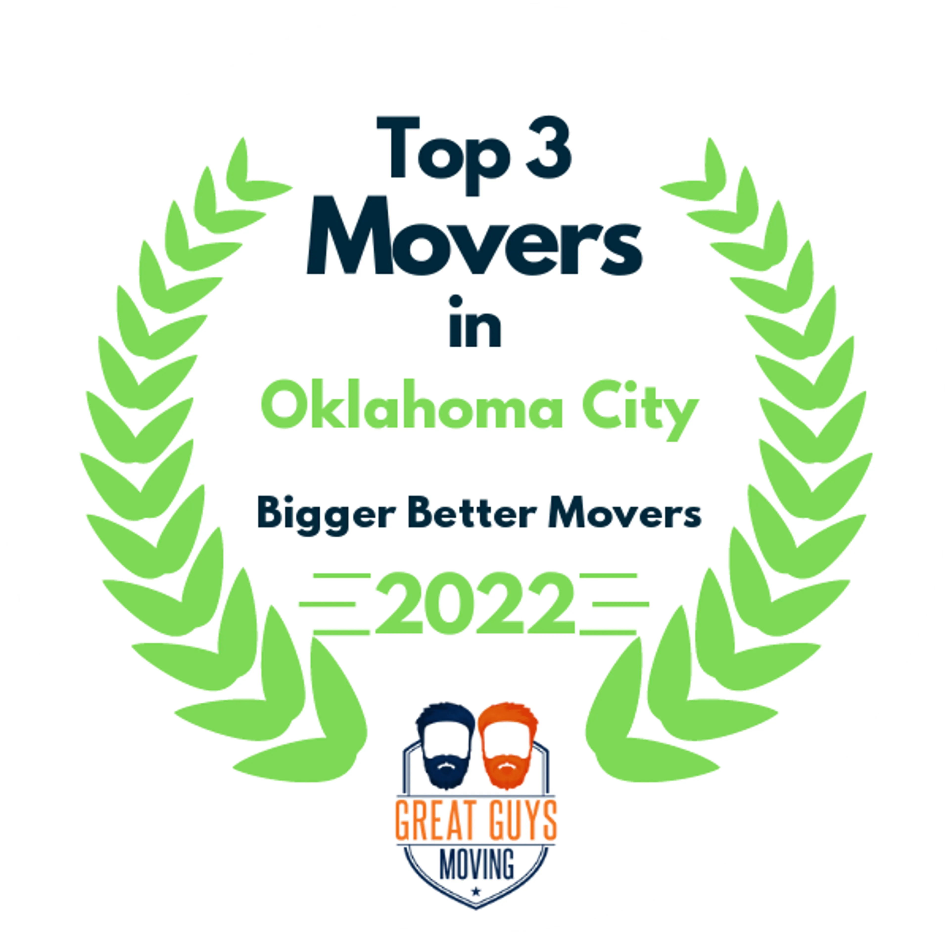 Top 3 Movers in Oklahoma City, OK 2022 award