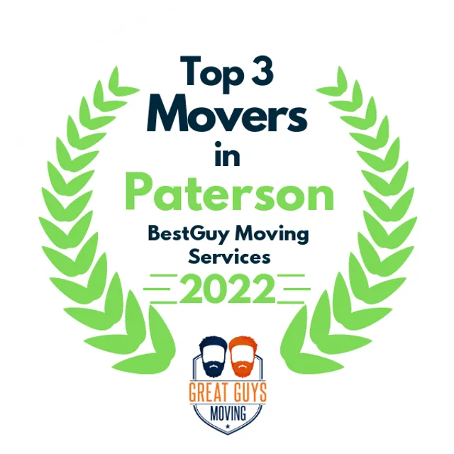 Top 3 Movers in Paterson, NJ 2022 award