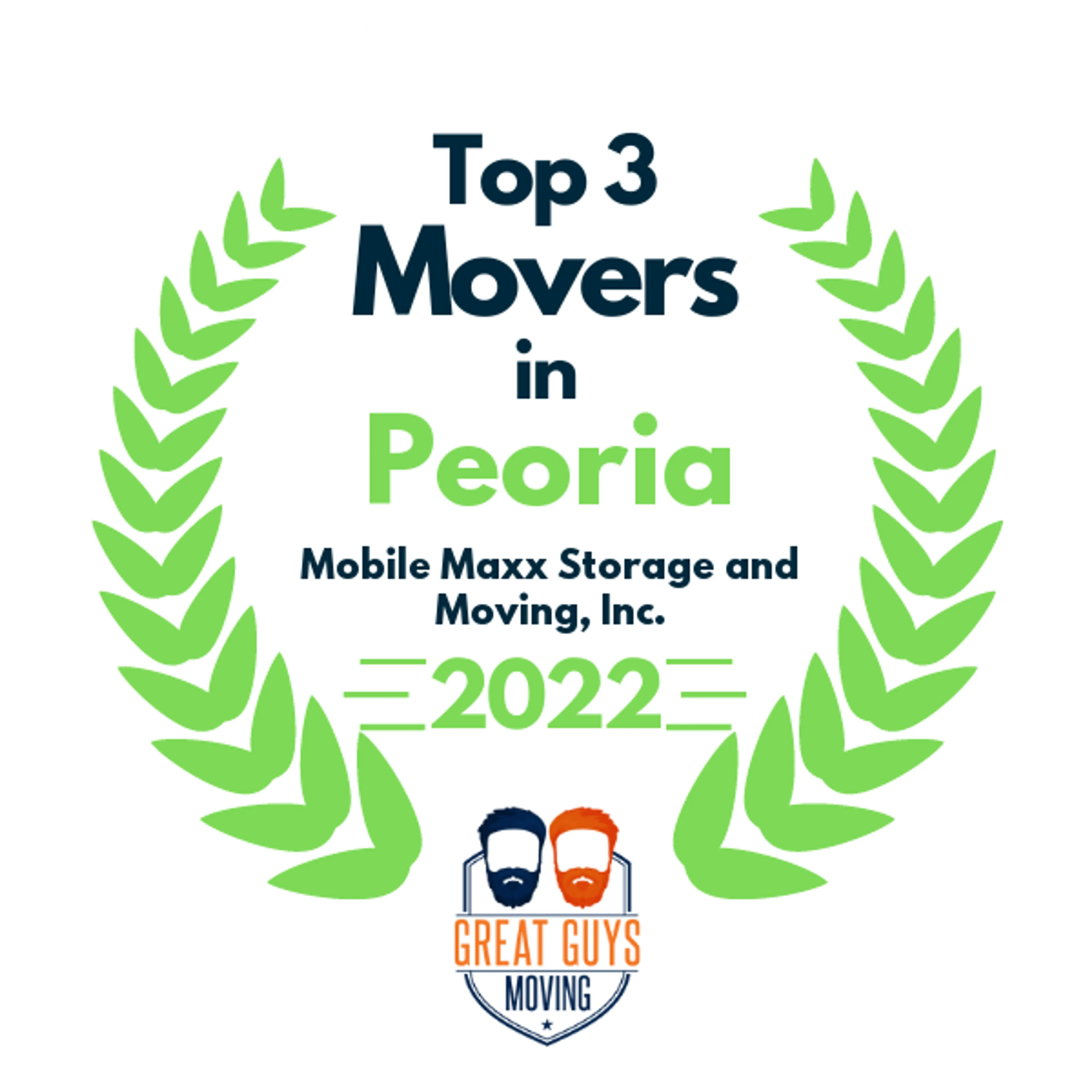 Top 3 Movers in Peoria, IL 2022 award