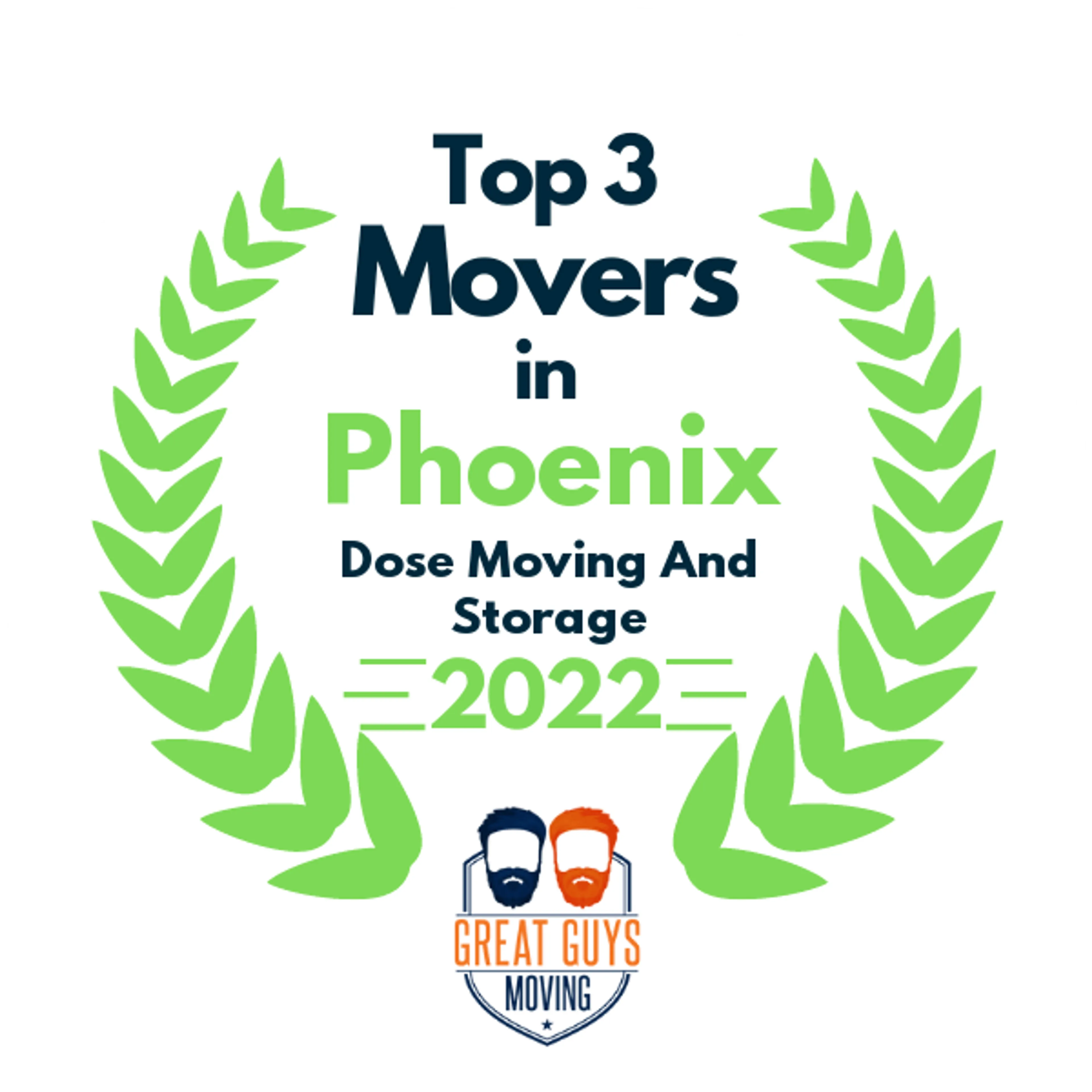 Top 3 Movers in Phoenix, AZ 2022 award