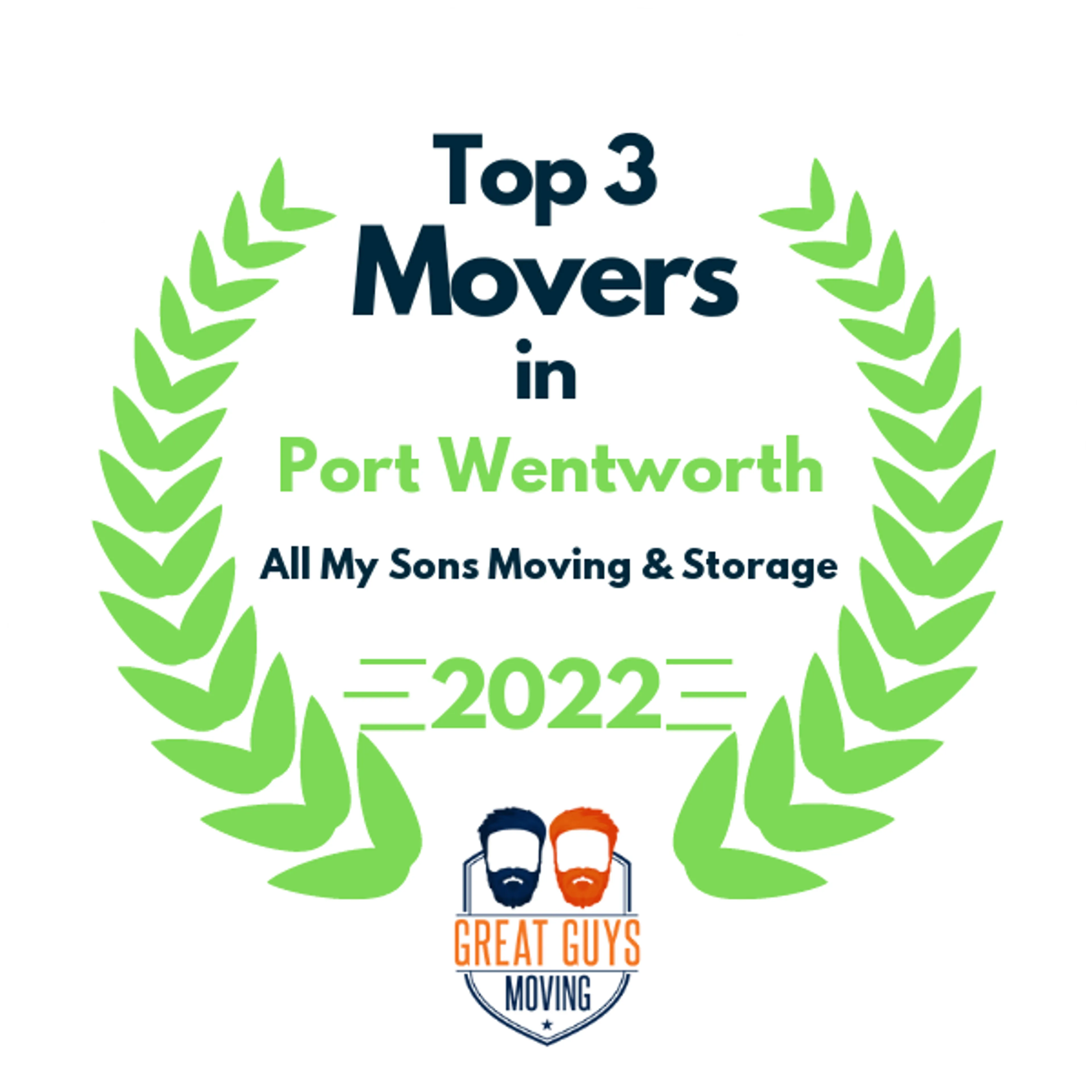 Top 3 Movers in Hinesville, GA 2022 award