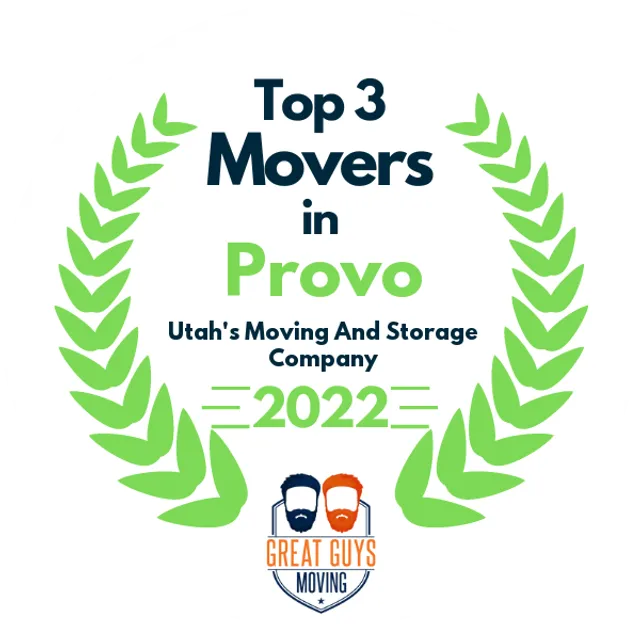 Top 3 Movers in Salt Lake City, UT 2022 award