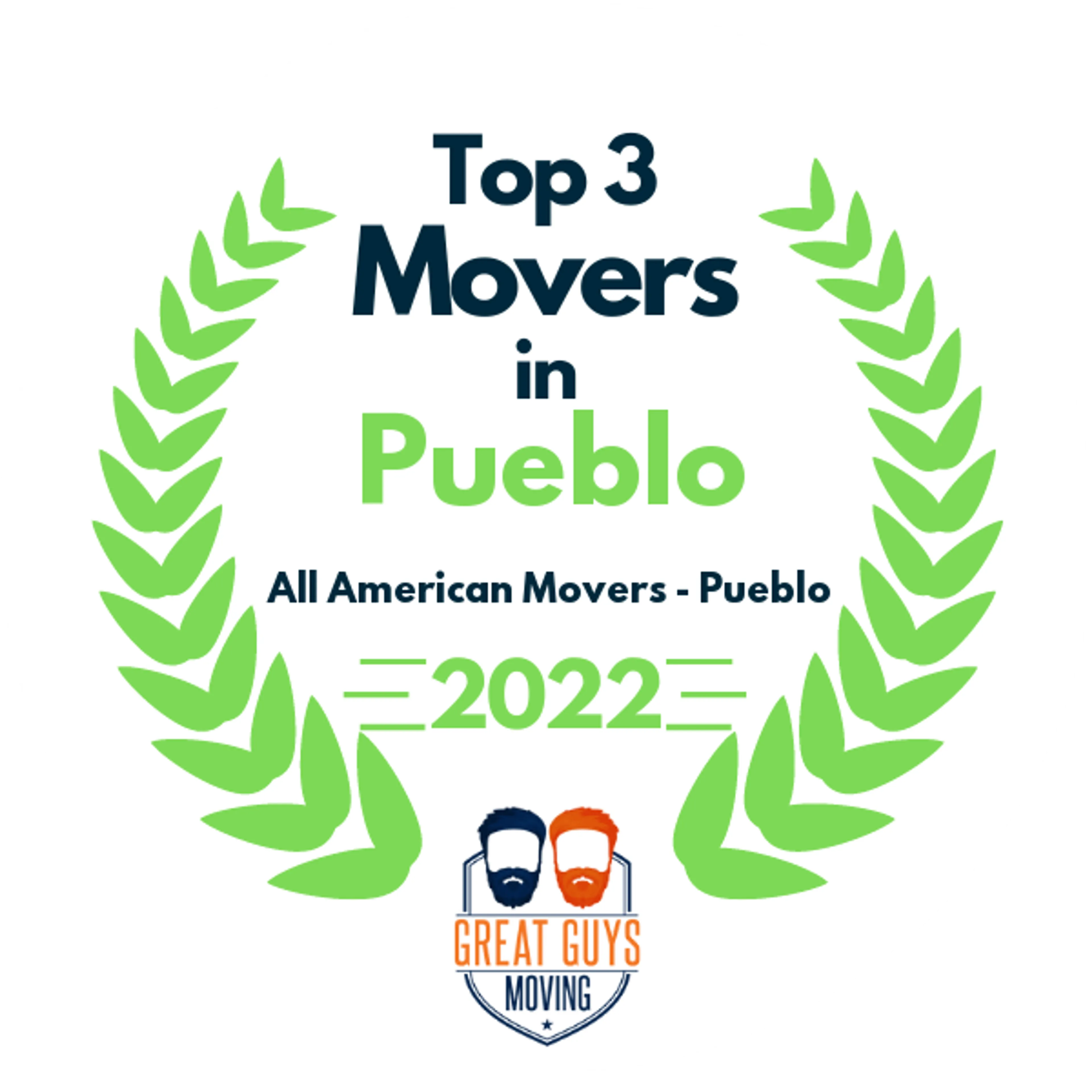 Top 3 Movers in Pueblo, CO 2022 award