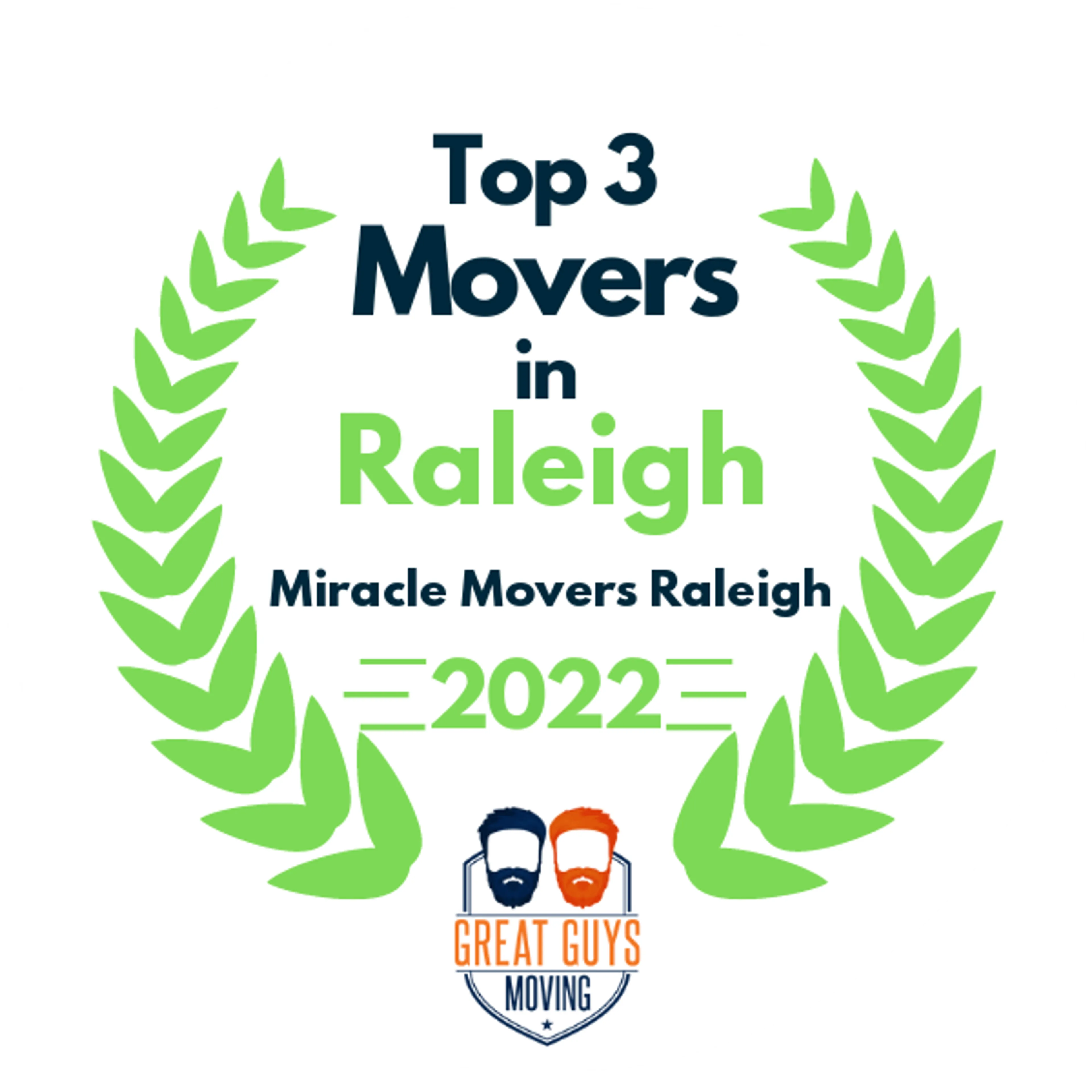 Top 3 Movers in Raleigh, NC 2022 award