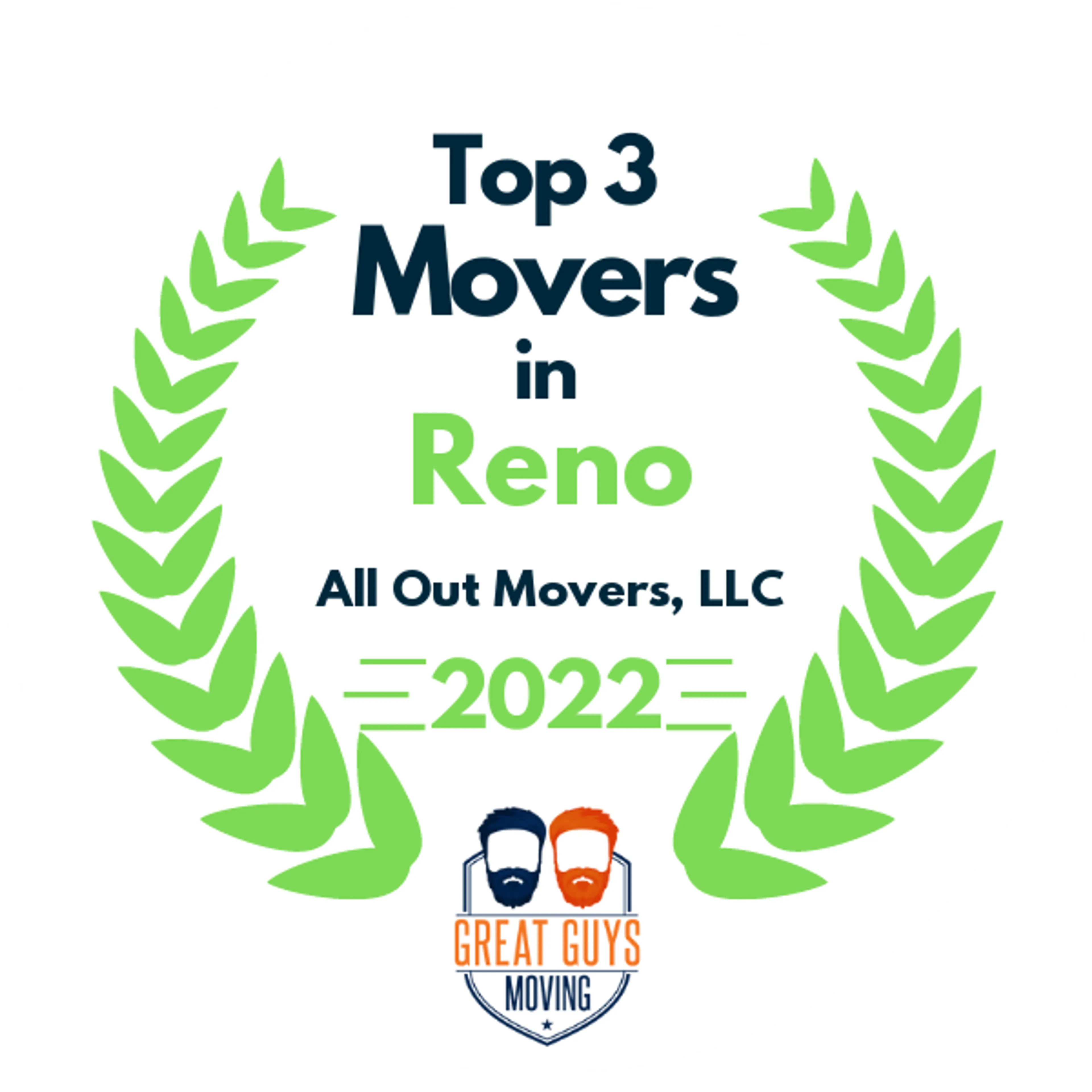 Top 3 Movers in Reno, NV 2022 award