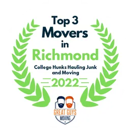 top 3 ranked movers in richmond 2022 college hunks hauling junk and moving image