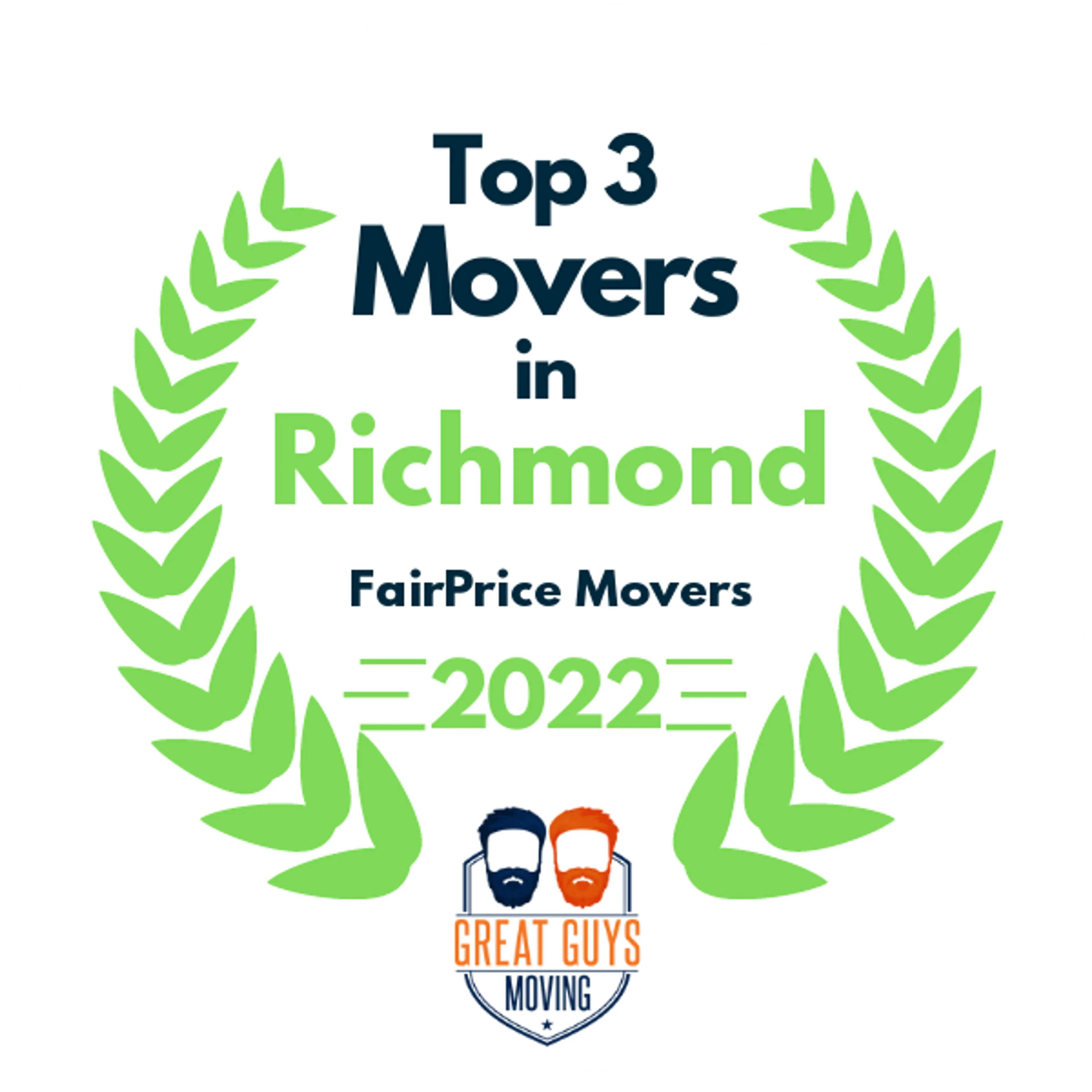 Top 3 Movers in Richmond, CA 2022 award