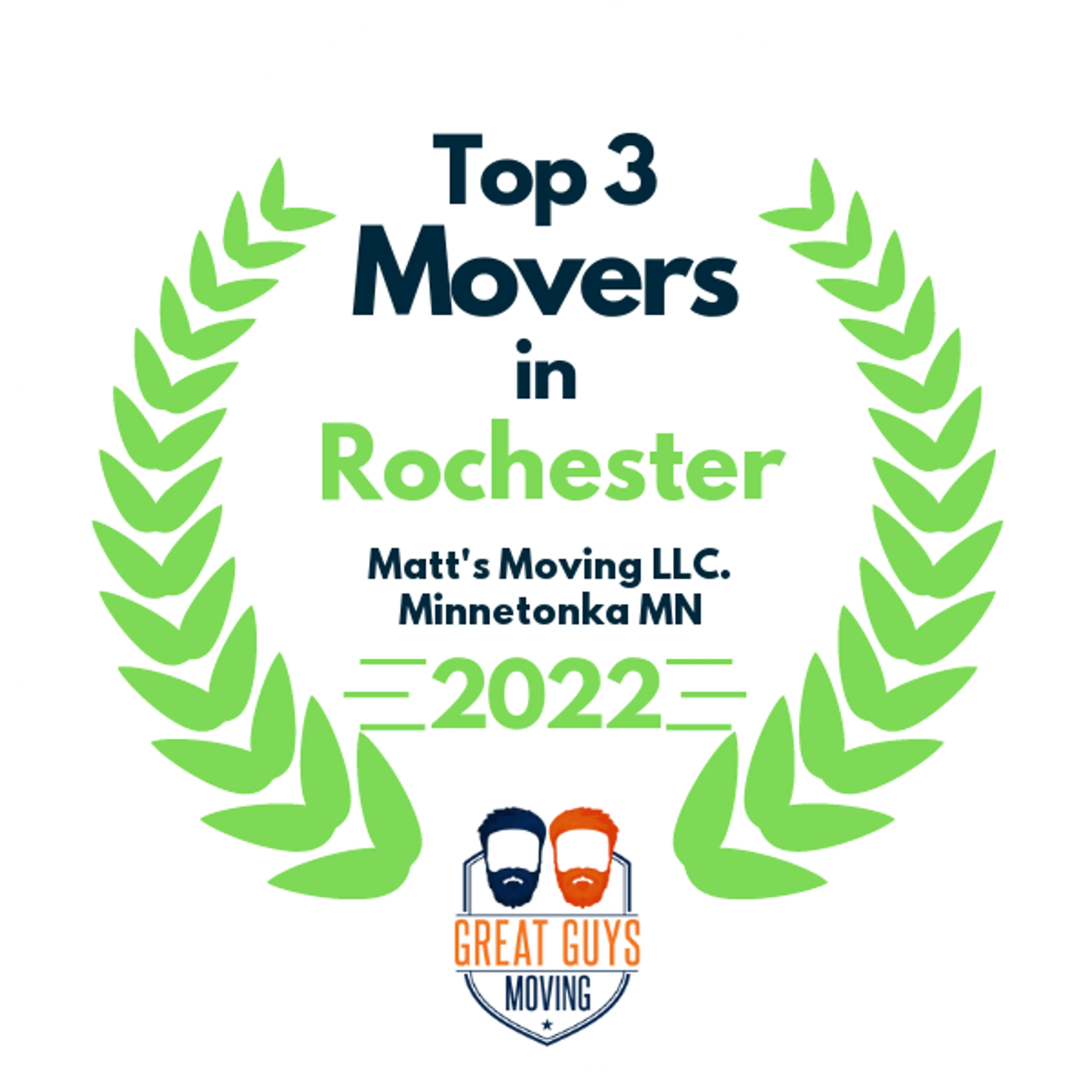 Top 3 Movers in Cokato, MN 2022 award