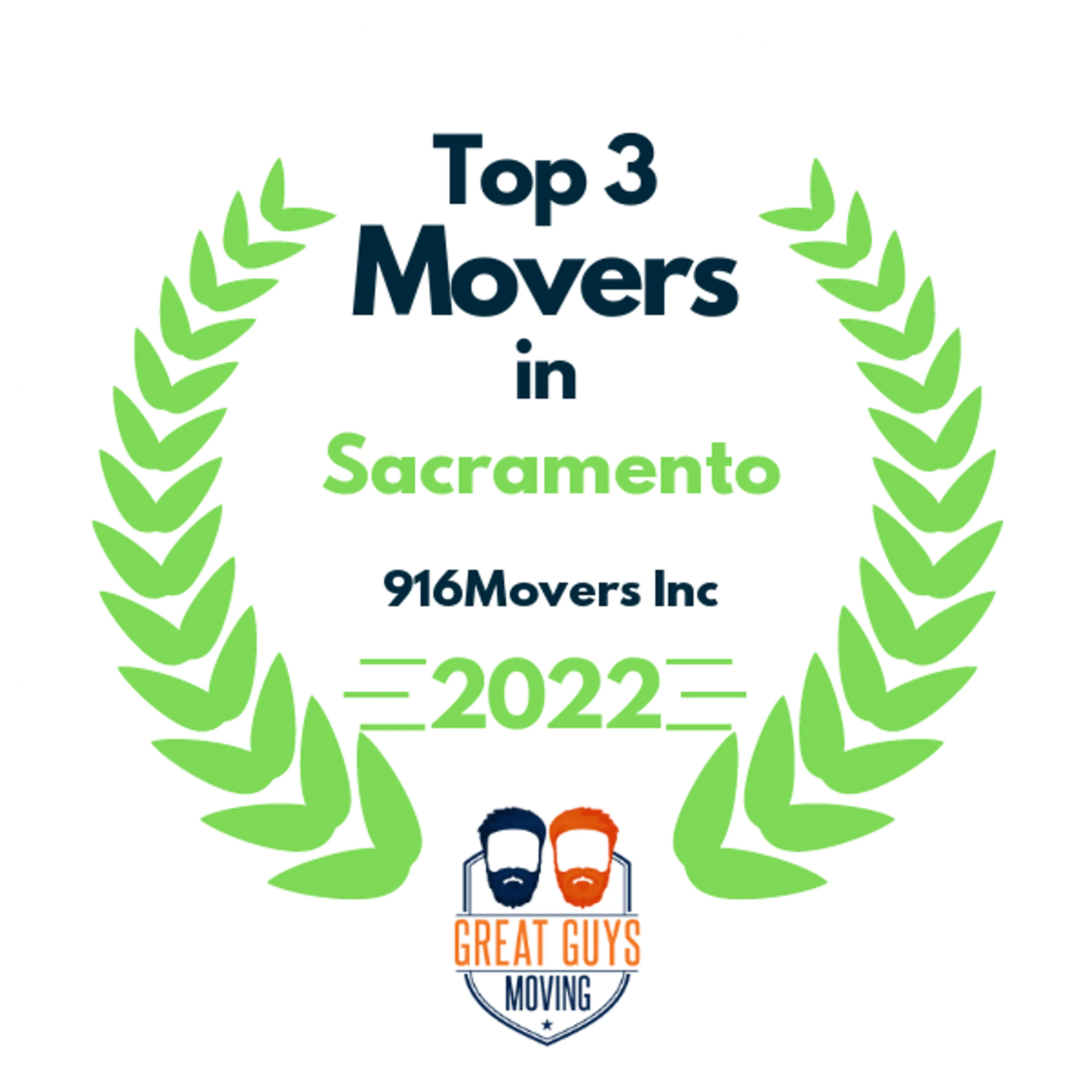 Top 3 Movers in Sacramento, CA 2022 award
