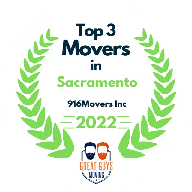 Top 3 Movers in Sacramento, CA 2022 award