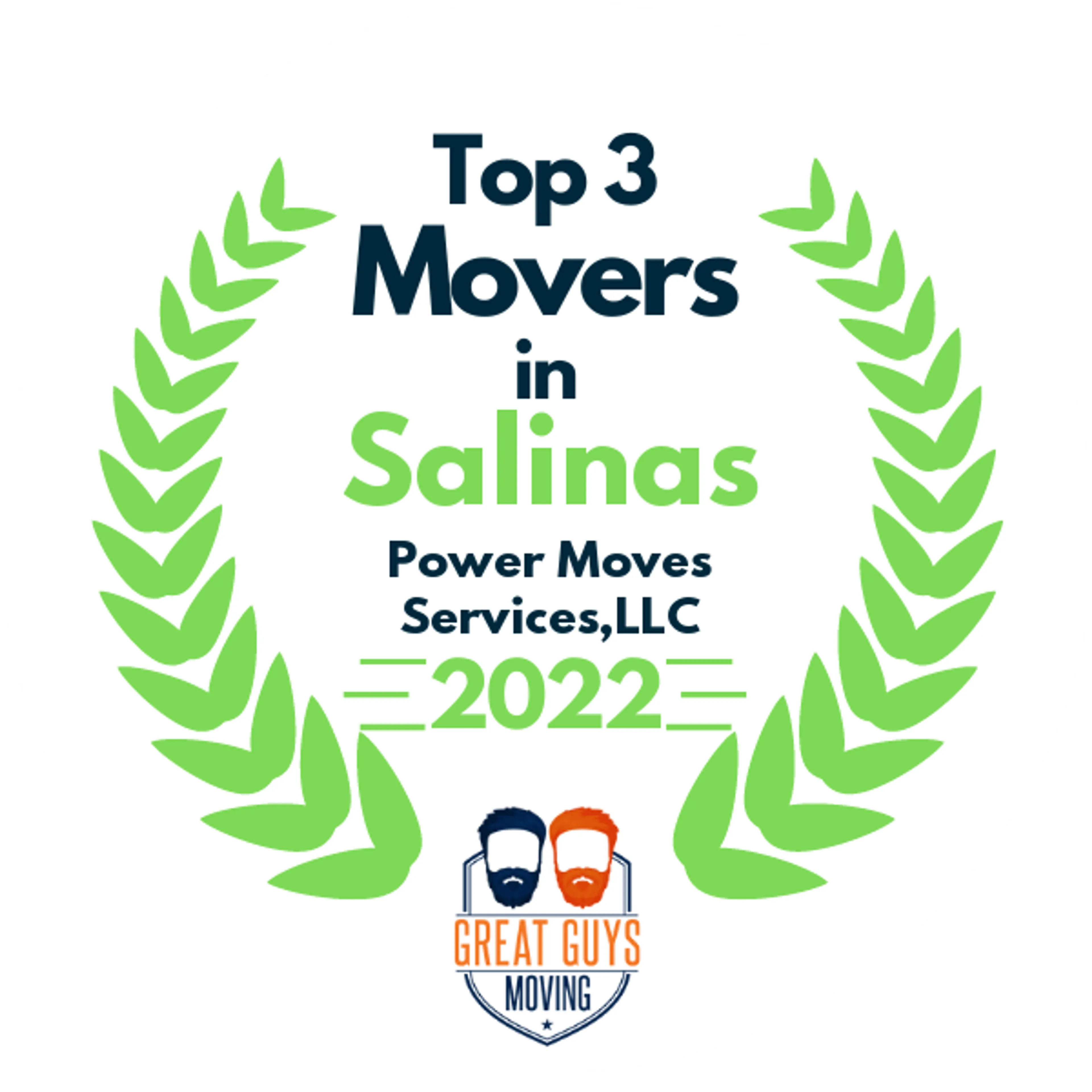 Top 3 Movers in Salinas, CA 2022 award