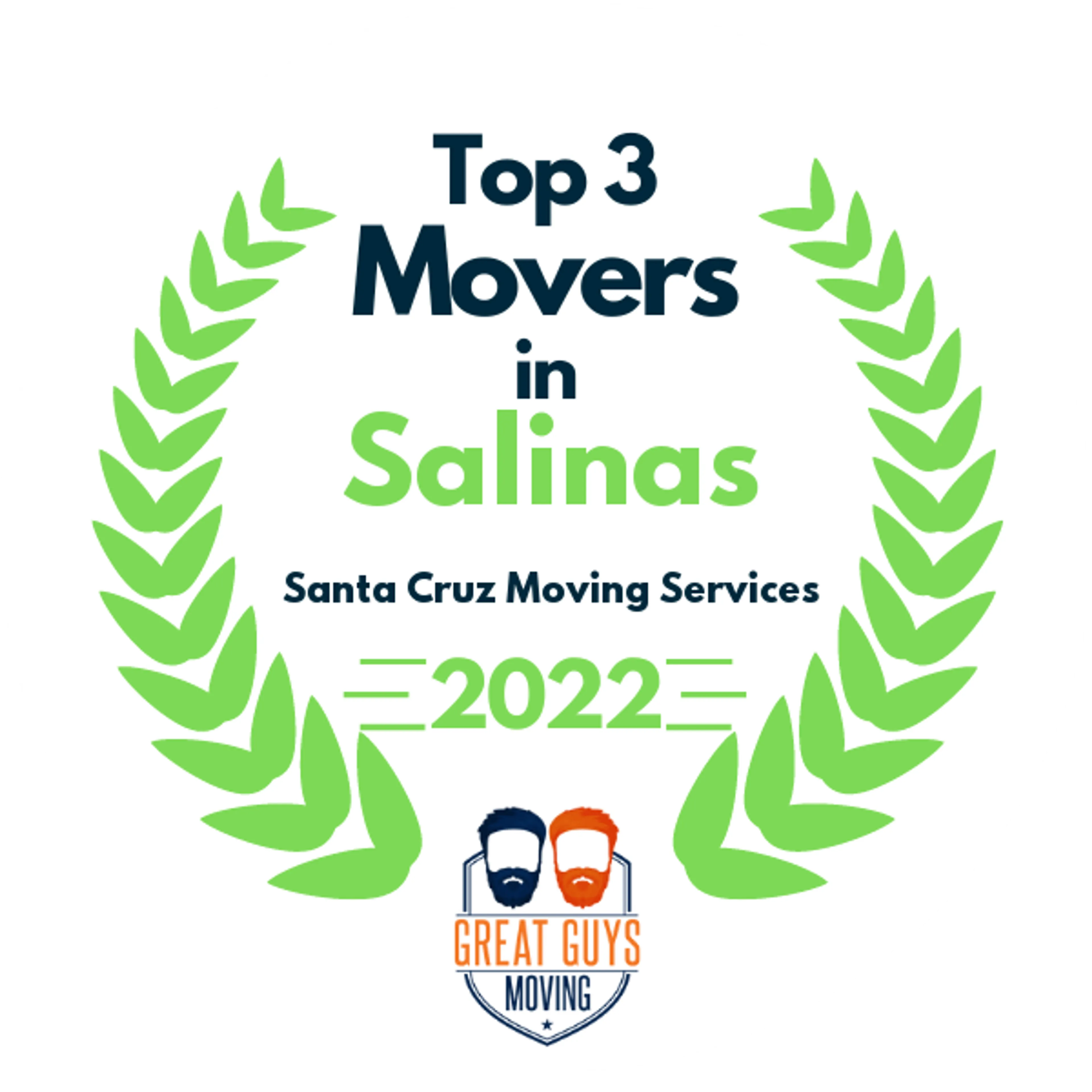 Top 3 Movers in Salinas, CA 2022 award