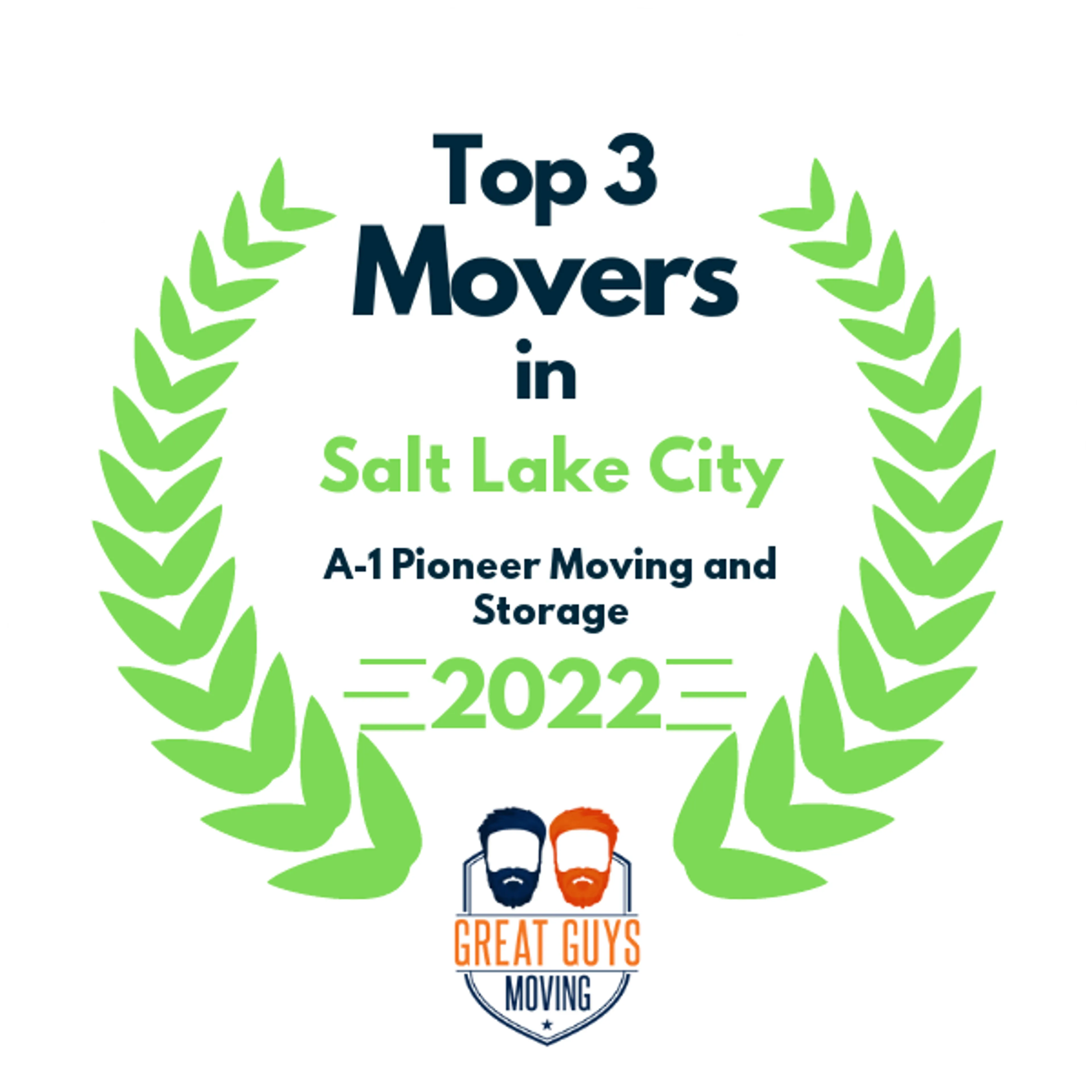 Top 3 Movers in Salt Lake City, UT 2022 award