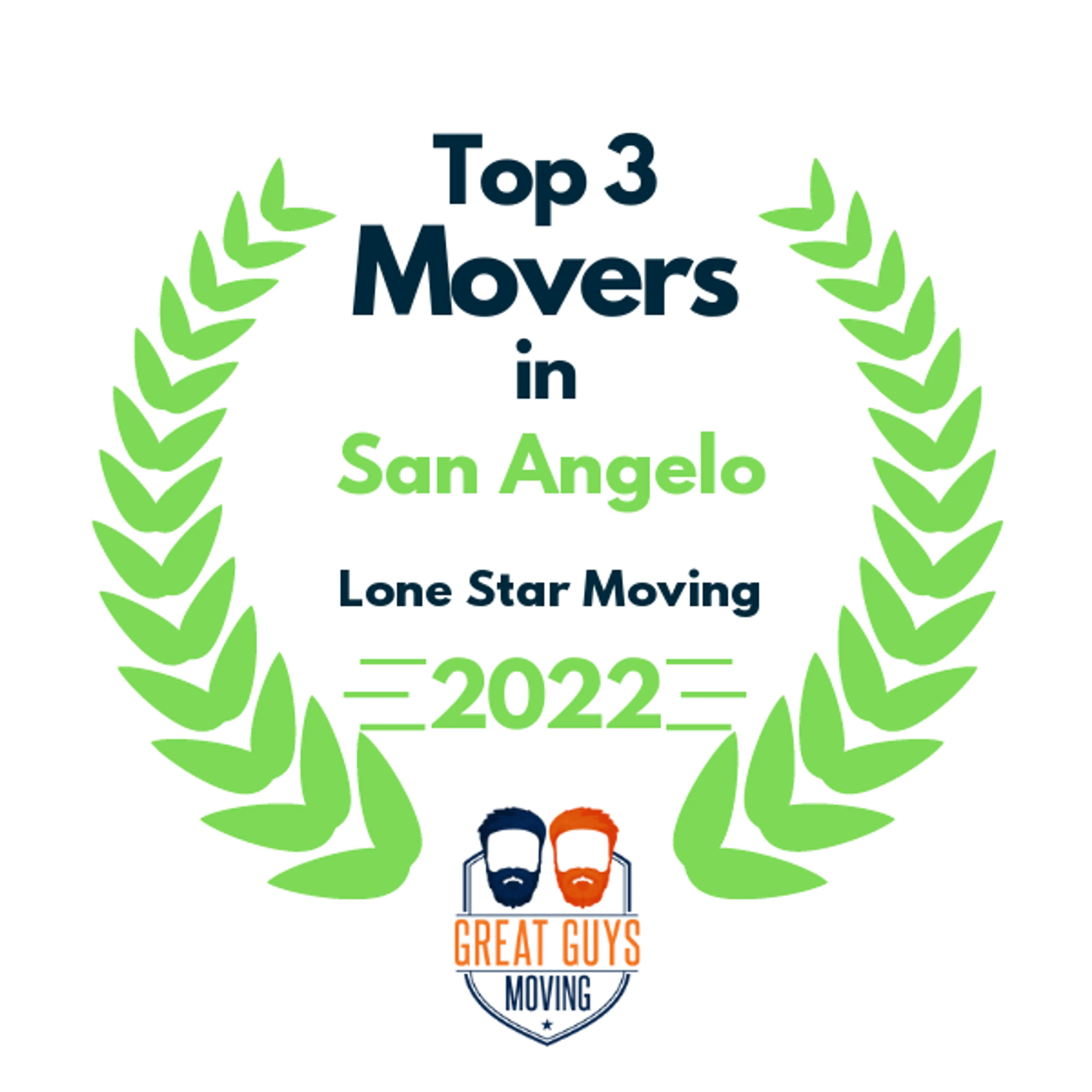Top 3 Movers in San Angelo, TX 2022 award