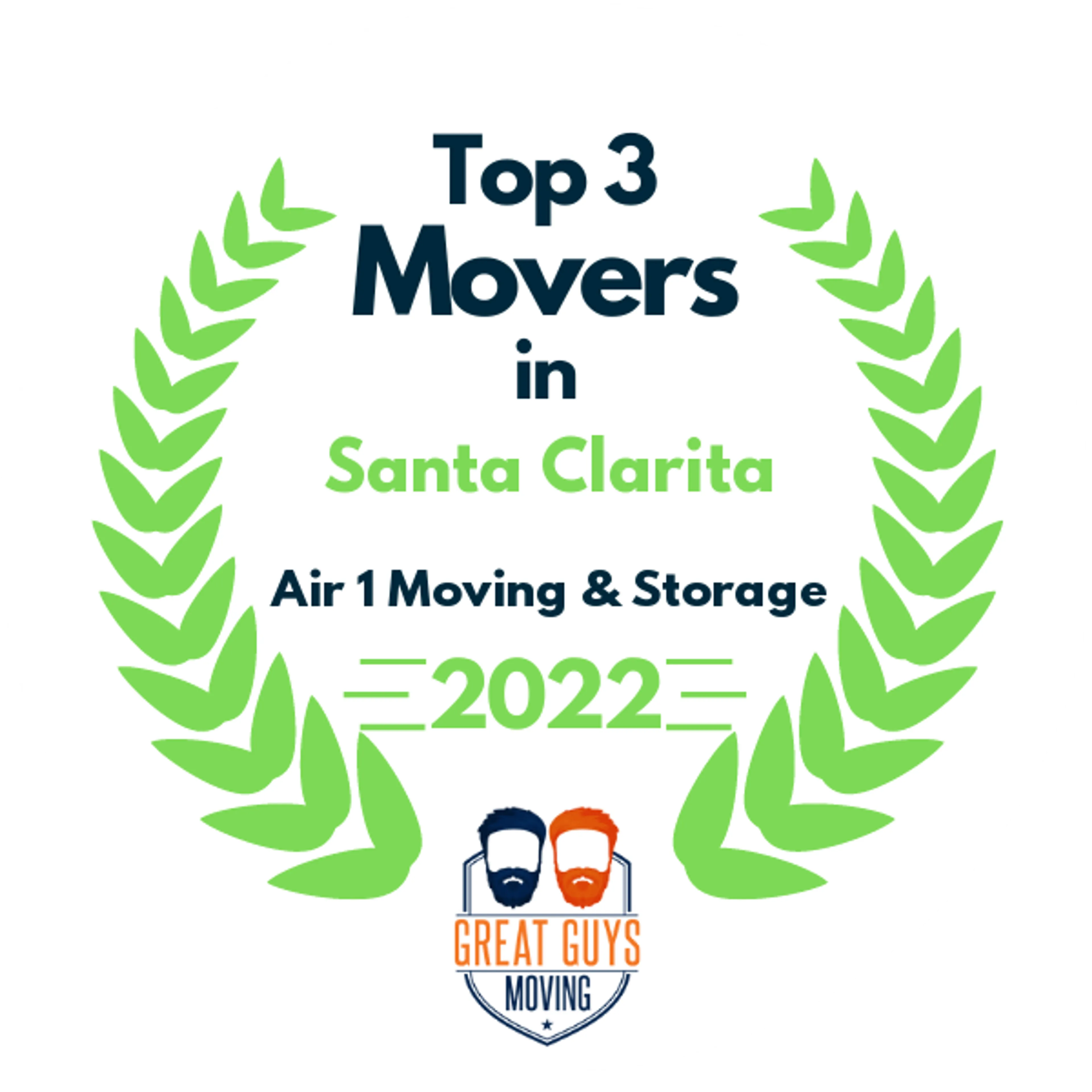 Top 3 Movers in Santa Clarita, CA 2022 award