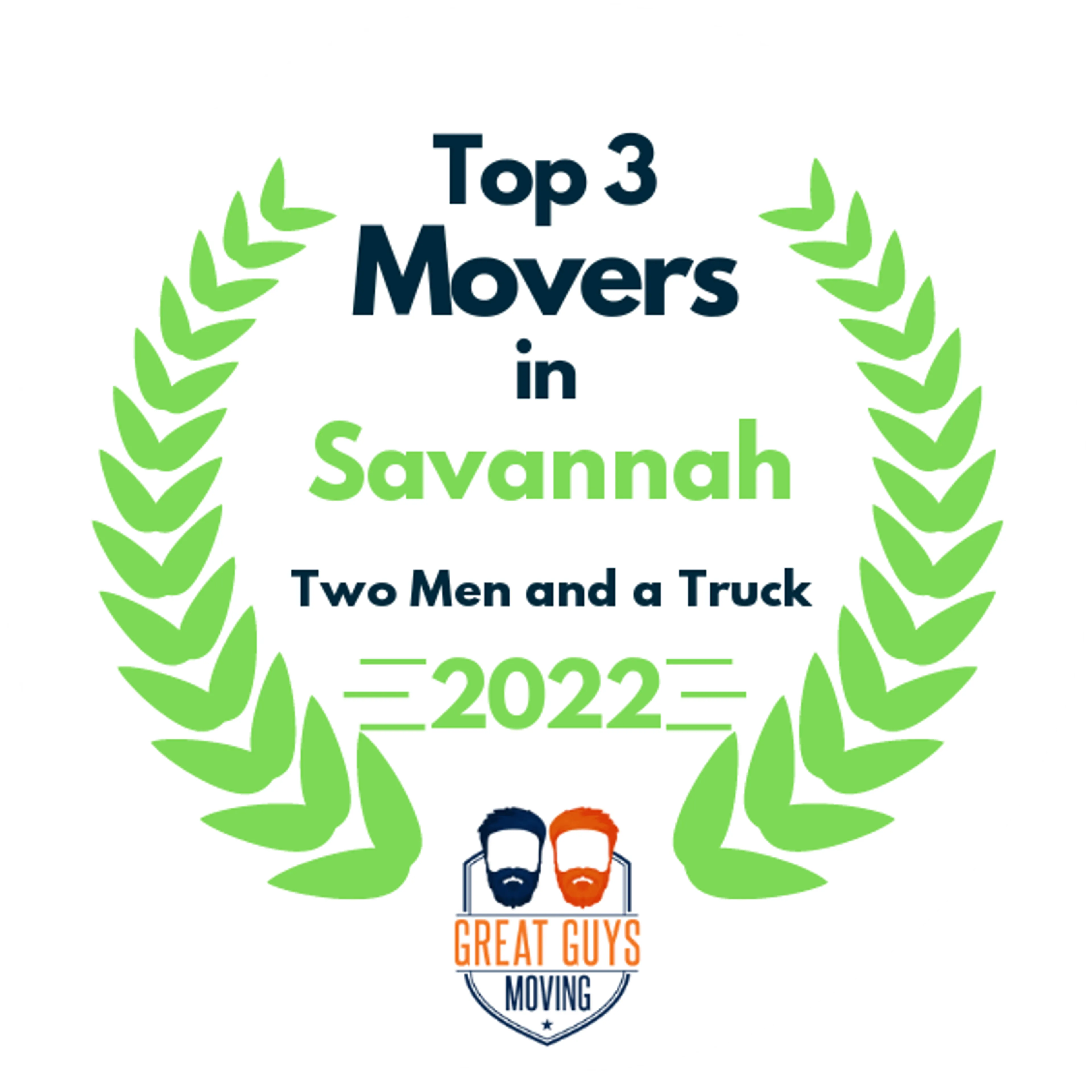 Top 3 Movers in Savannah, GA 2022 award