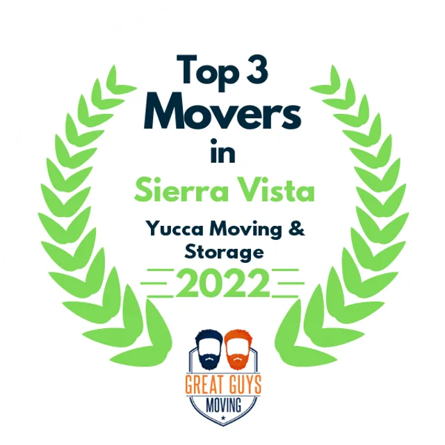 Top 3 Movers in Sierra Vista, AZ 2022 award