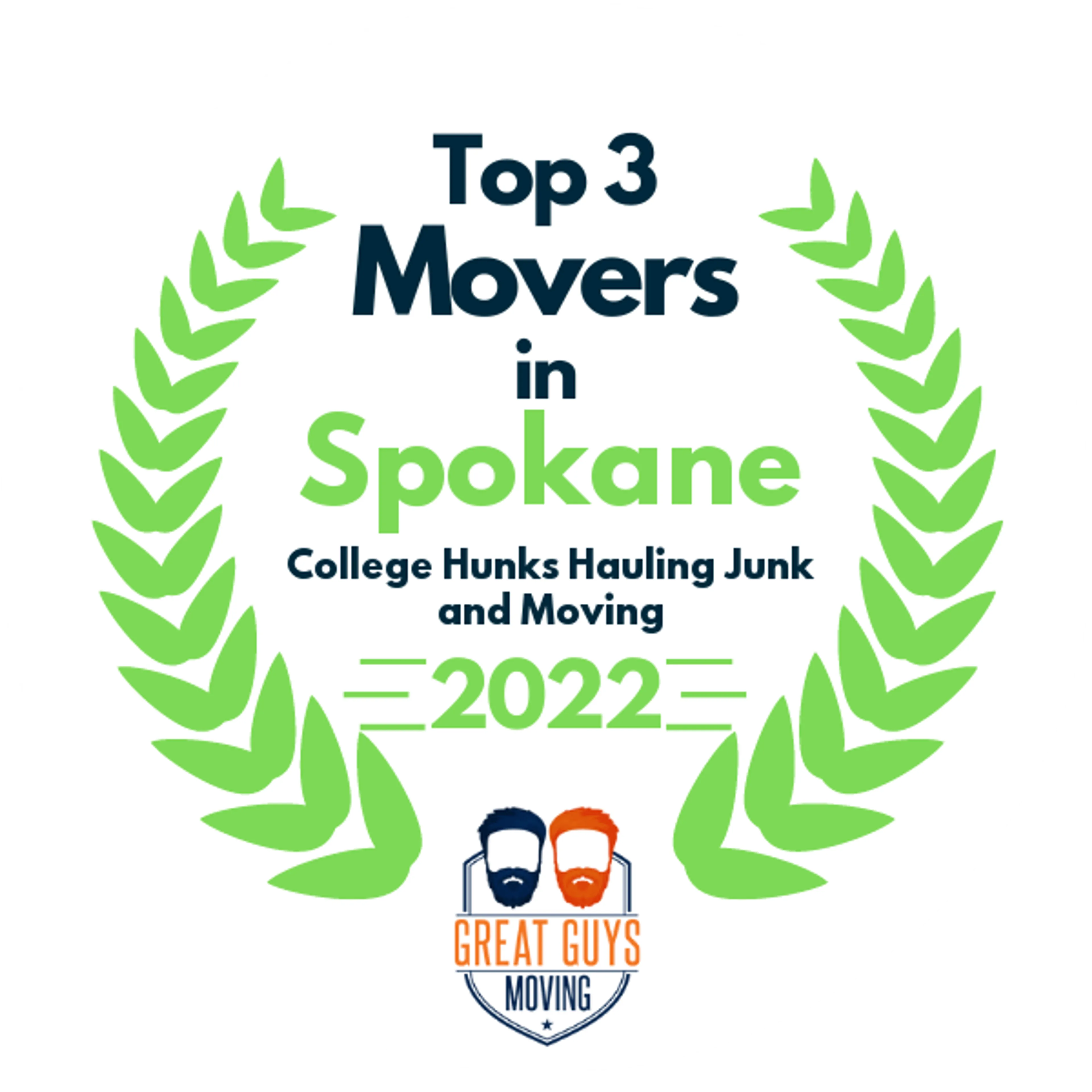 Top 3 Movers in Spokane, WA 2022 award