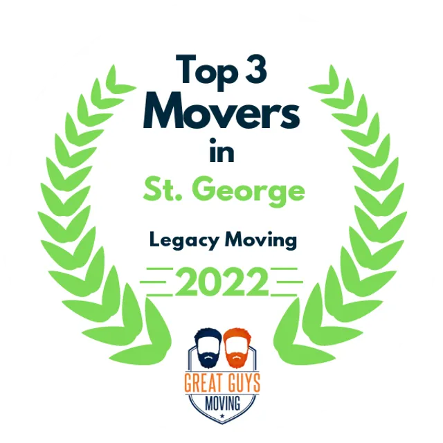 Top 3 Movers in St. George, UT 2022 award